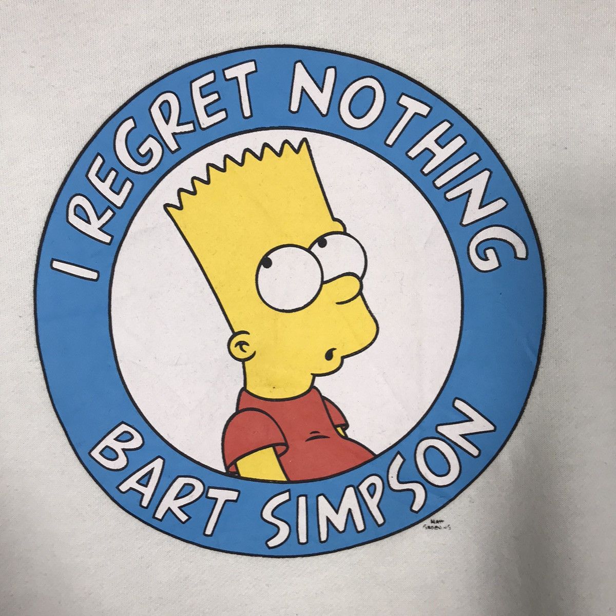 vintage I Regret Nothing Bart Simpson Sweatshirt - 4