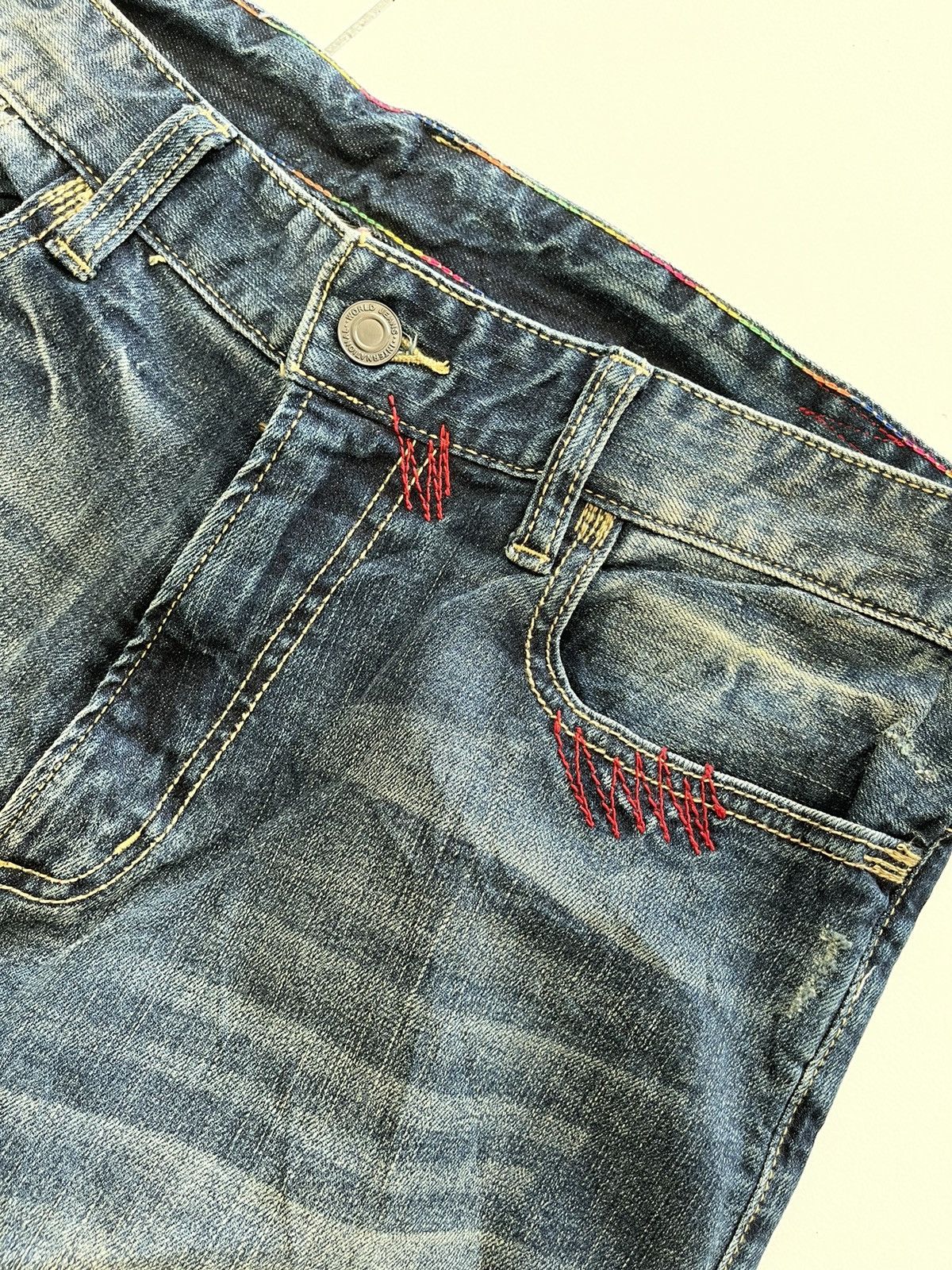 Japanese Brand - PPFM Denim Jeans Ripped style Distressed - 9