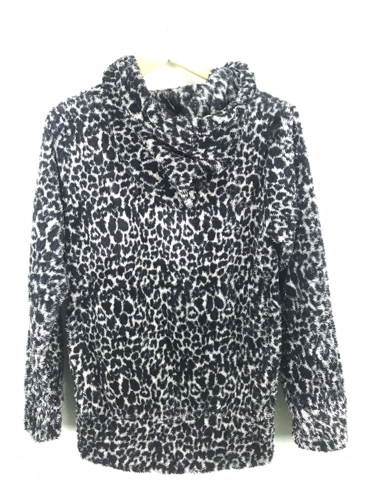 Japanese Brand - Healthy Karen Leopard faux fur hoodie - GH1119 - 3