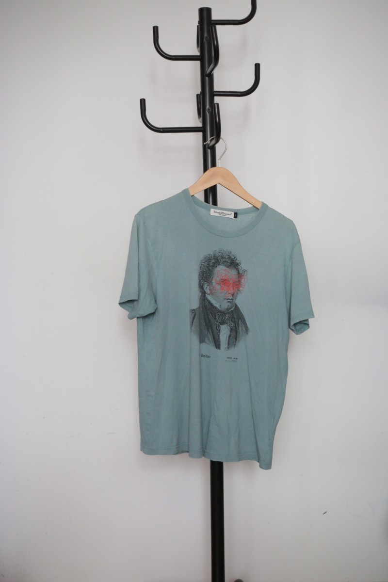 UNDERCOVER 10 SS Teal T-Shirt Less But Better | rafsemen | REVERSIBLE