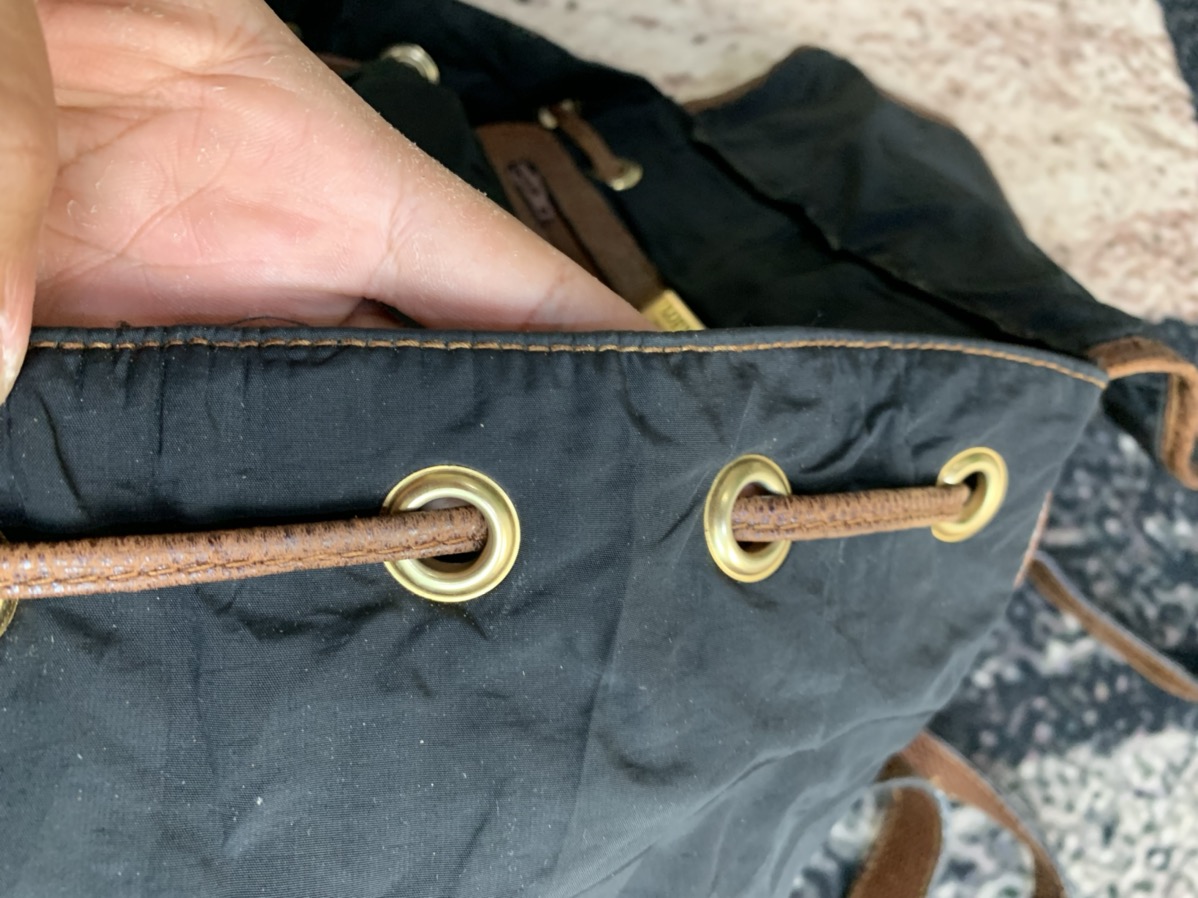 Vintage - Vintage loewe black nylon backpack - 12
