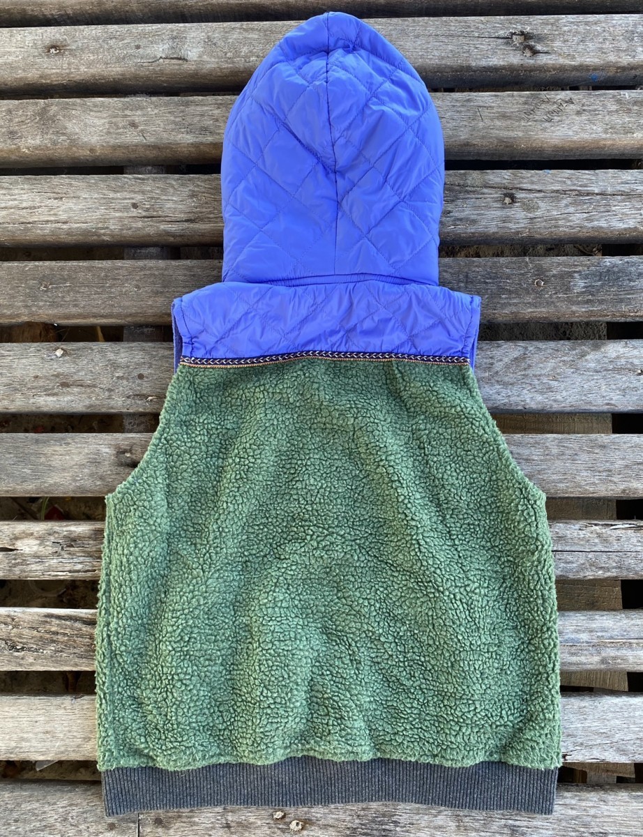 Japanese Brand - Titicaca Sherpa Fleece Sleeveless Hoodie Jacket - 4