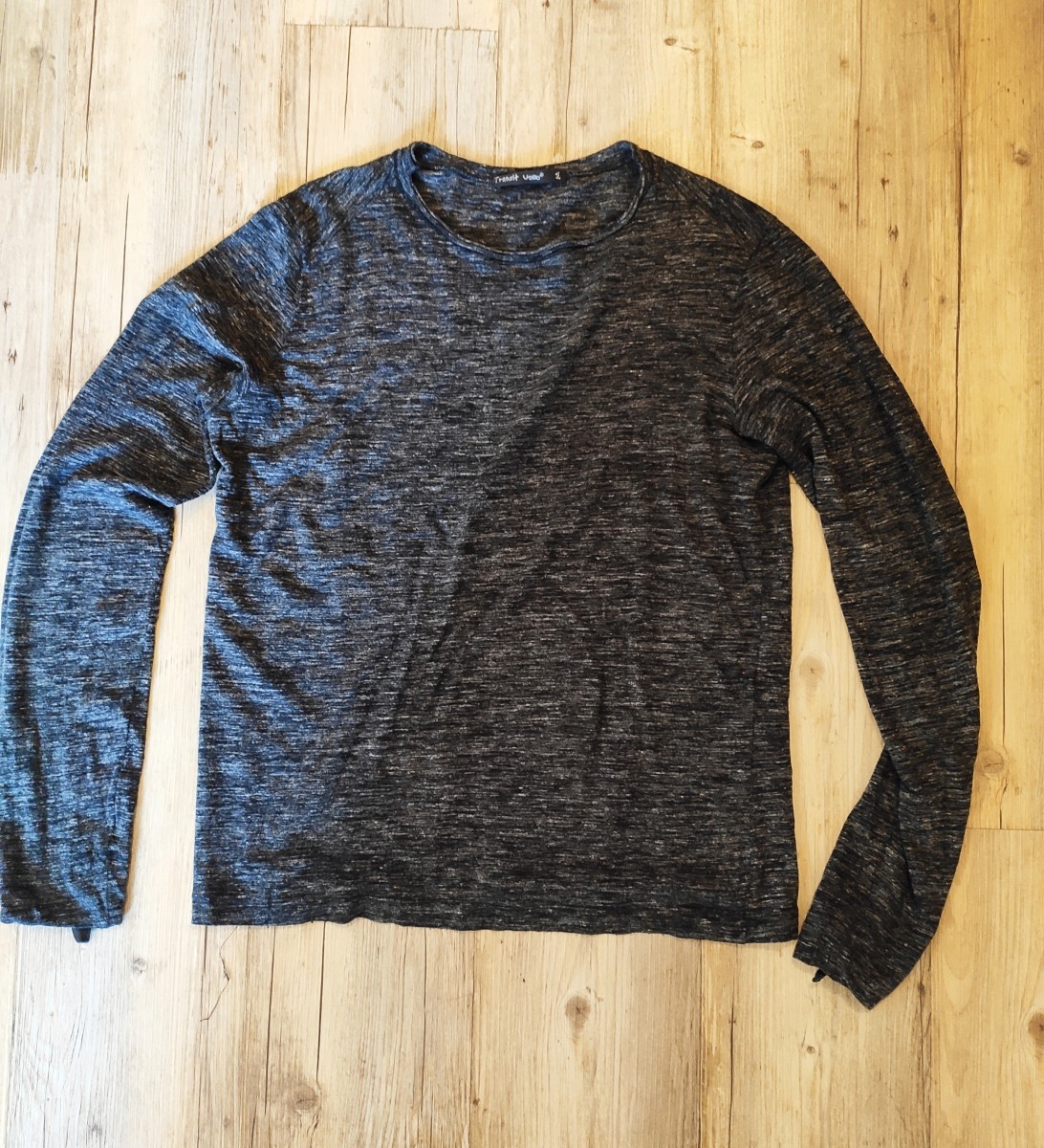 Transit Uomo - Leather trim pullover.Like Isaac Sellam or Rick Owens - 3