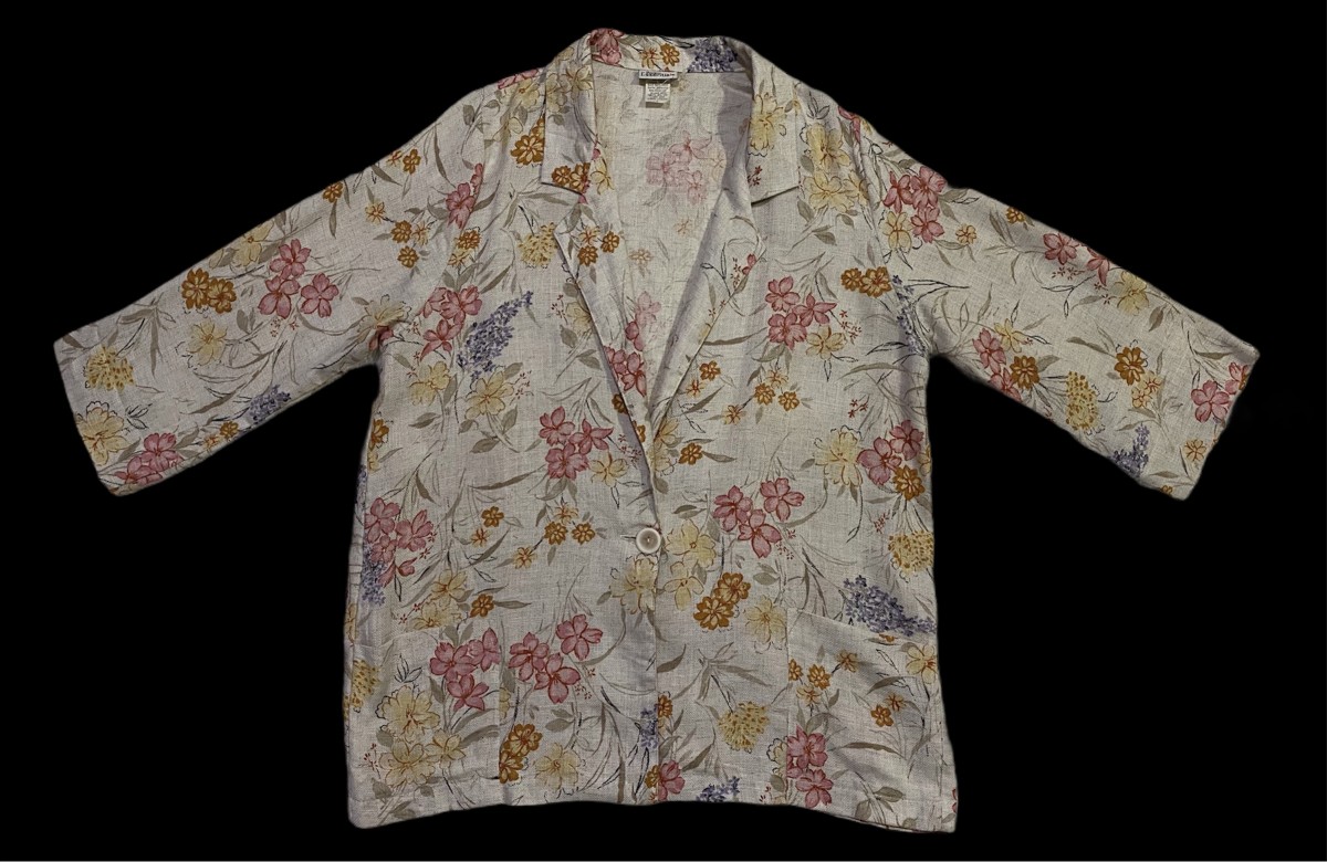 Made In Usa - Modern Essentials Floral Blazer Cardigan - 1