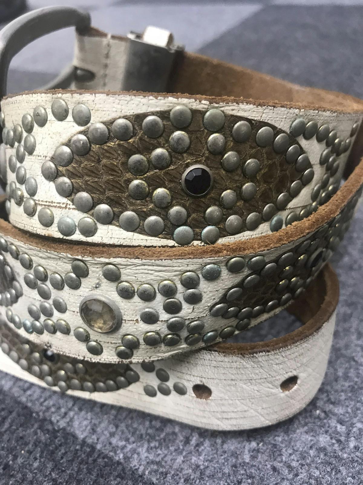 Very Rare - Genuine Leather Studded Belt - 3