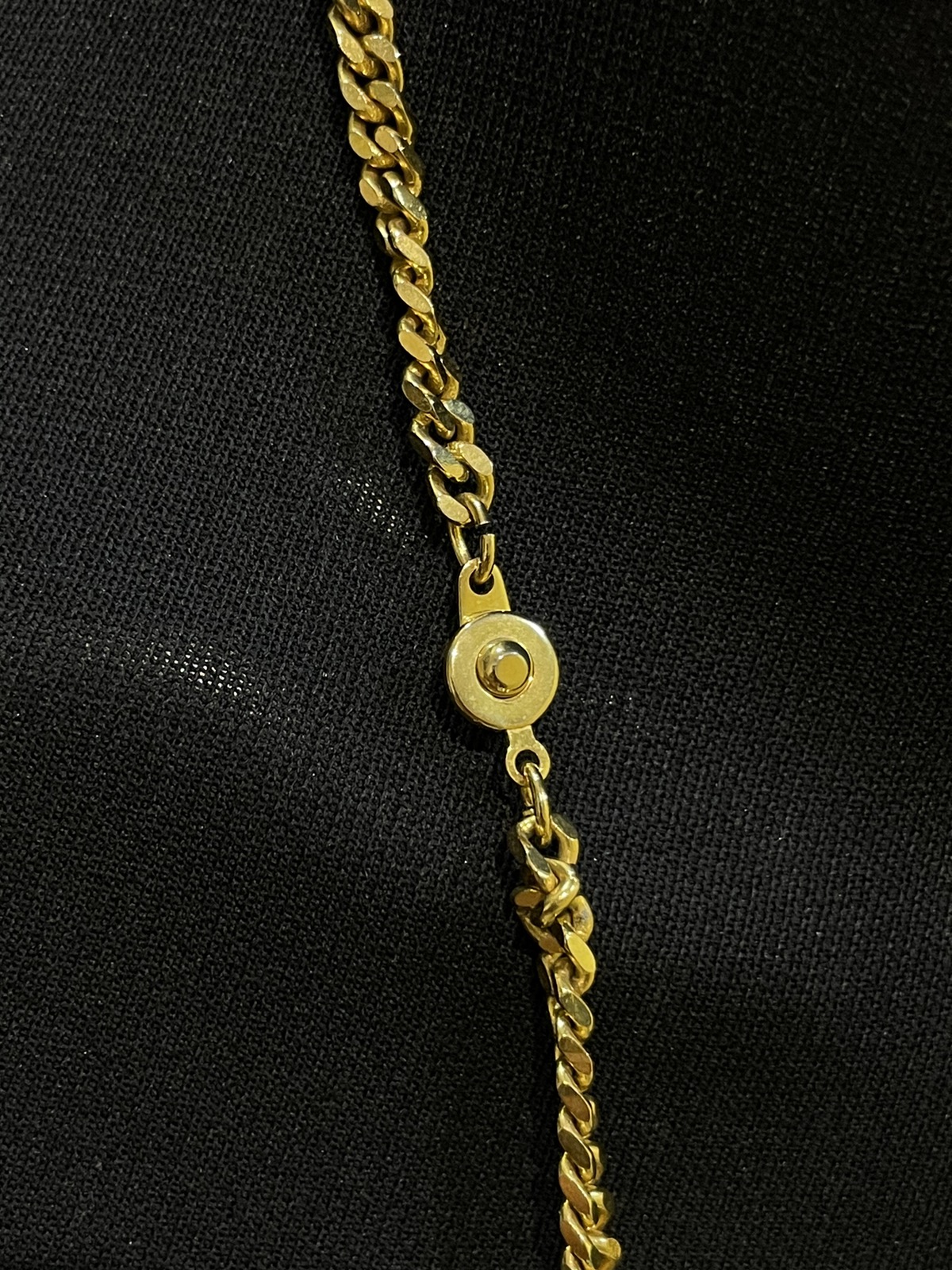 Louis Vuitton pad lock custom necklace/ chain gold - 8