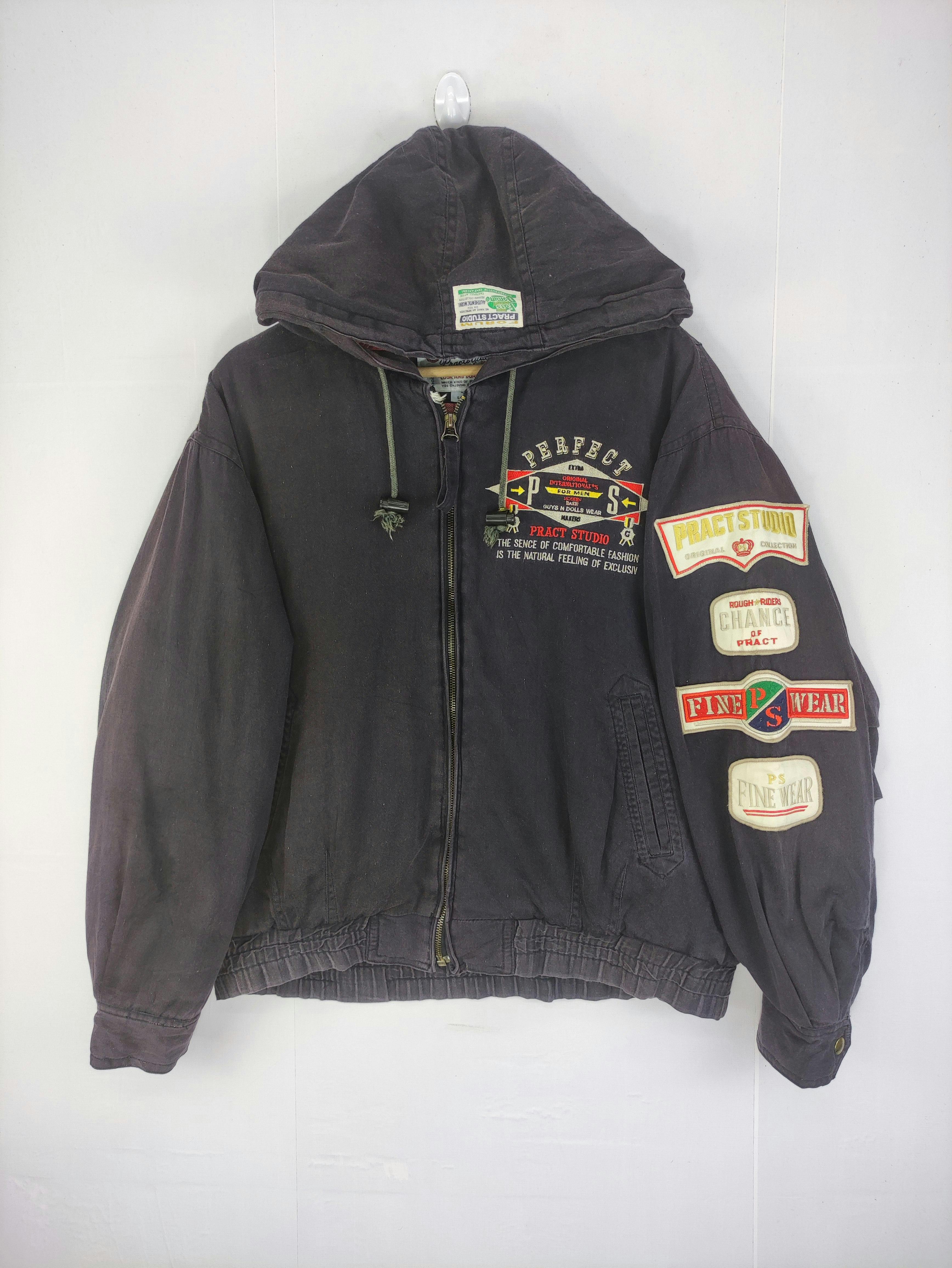 Vintage Pract Studio Jacket Hoodie Zipper - 1