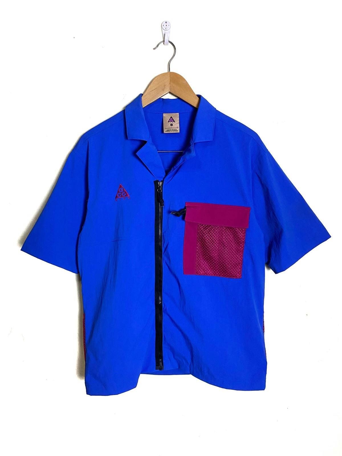 Nike ACG Camp Collar Mesh Zip Up Shirt Jacket - 1