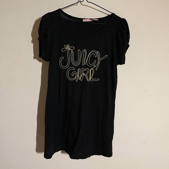 Juicy Couture VTG Y2K Gold Bling Made In America Tee NWOT - 1