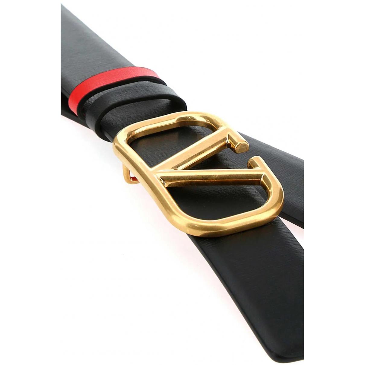 VLogo leather belt - 5