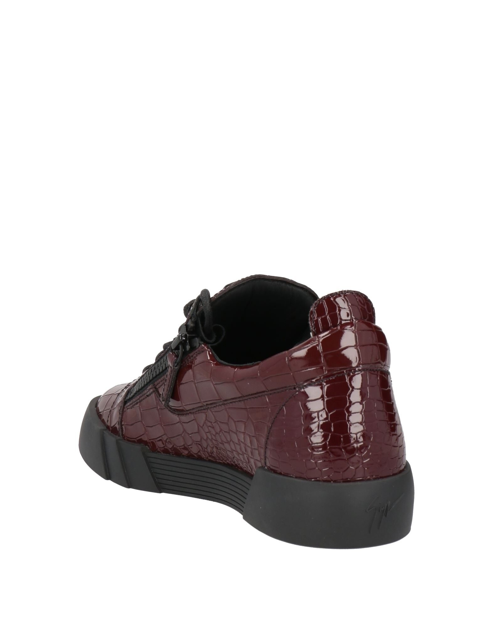 Burgundy Men's Sneakers - 3