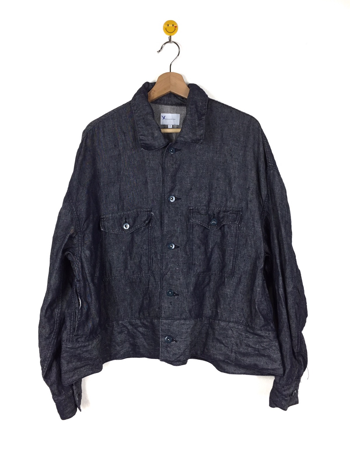 Japanese Brand - Undecorated Man Denim Linen Jacket. J071