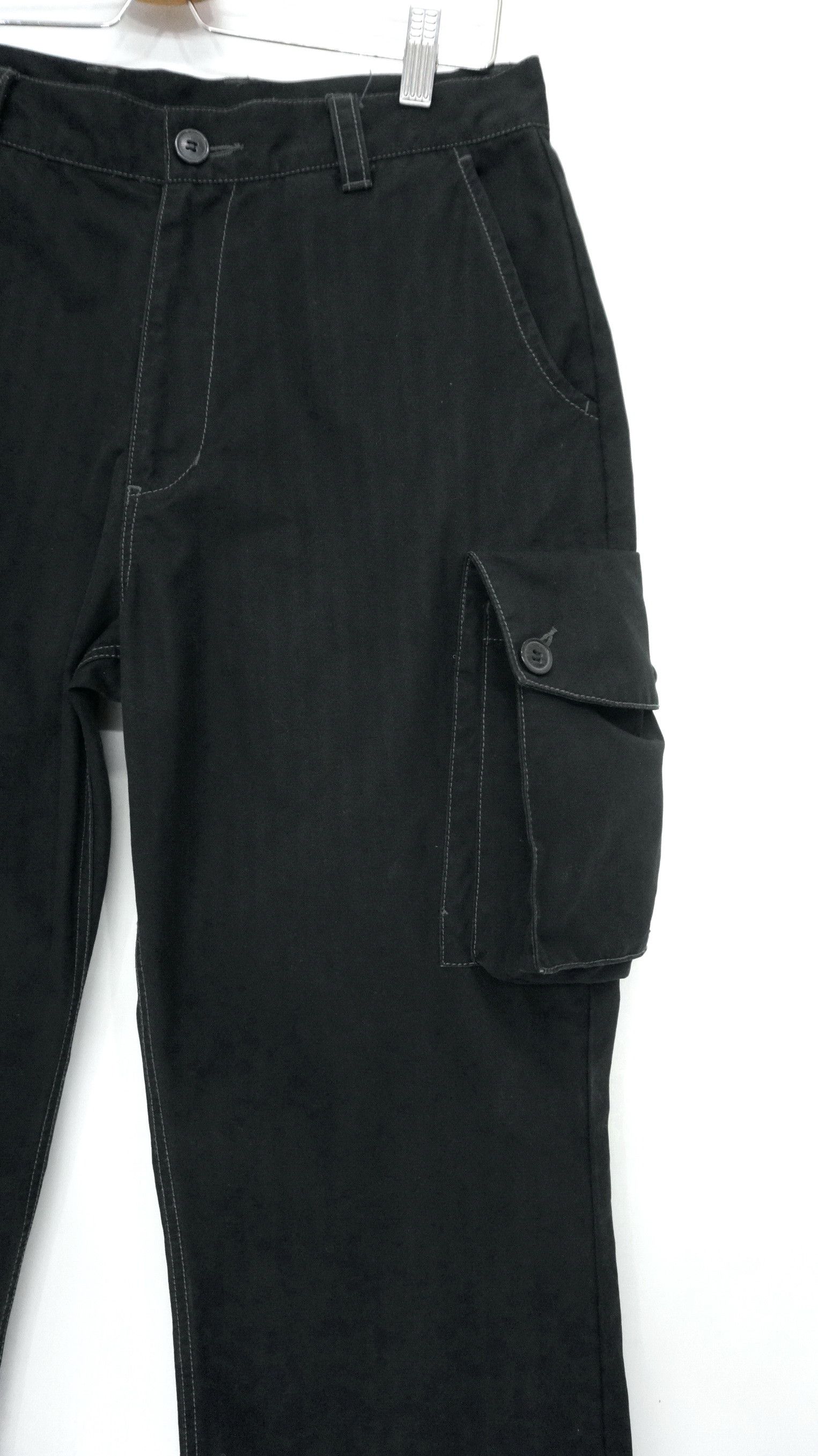 Japanese Brand - Dope! ALLIX DESIGN TOKYO Striped Flared Worn Cargo Pants - 7