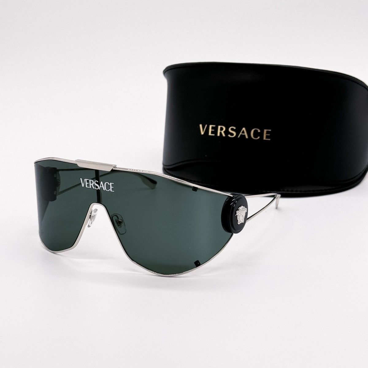 NEW VERSACE MOD 2268 1000/3H SHIELD VE2268 10003H SUNGLASSES - 1