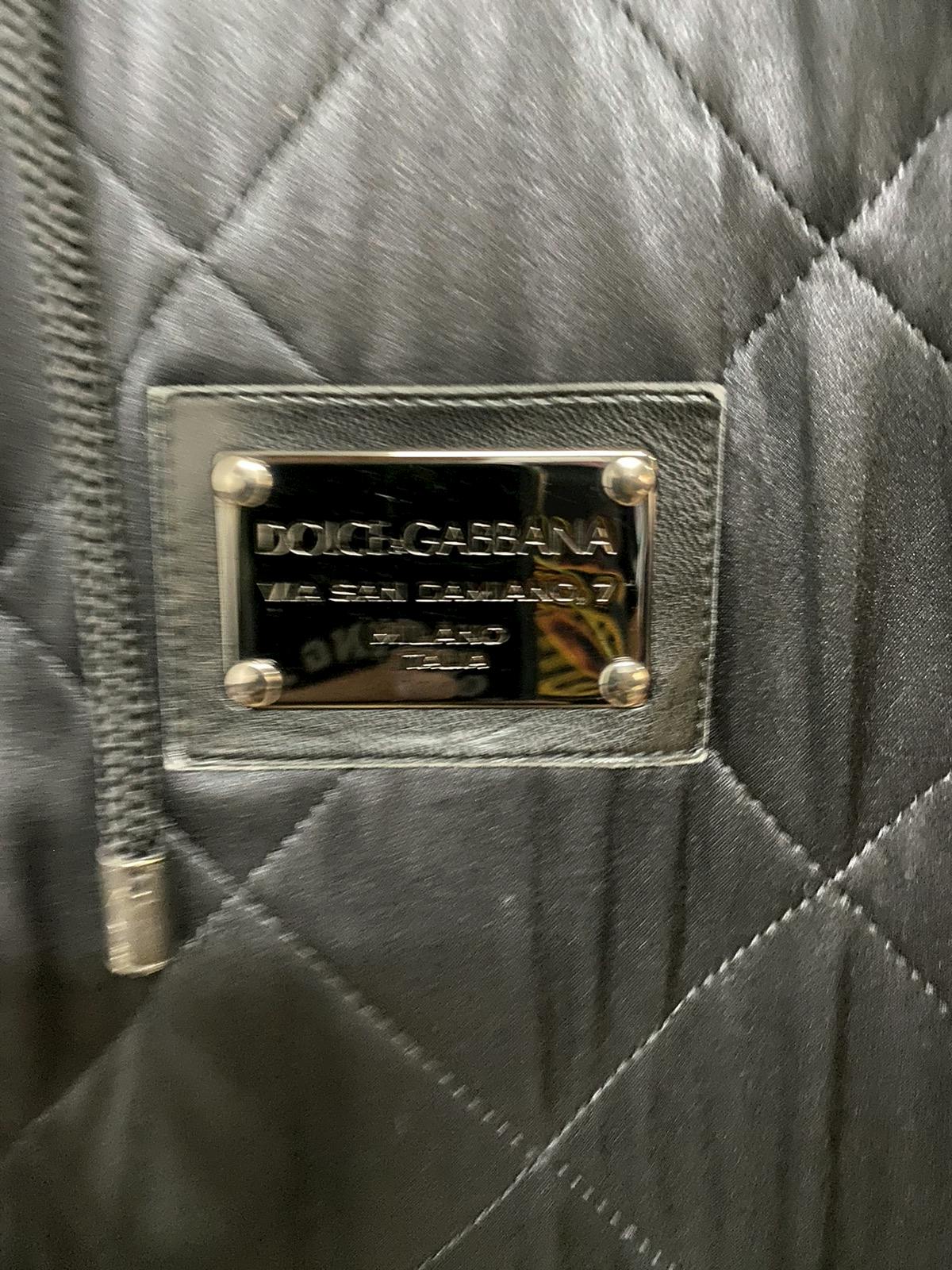 Dolce & Gabbana D&G Black Quilted Zipper Hoodie Jacket - 4