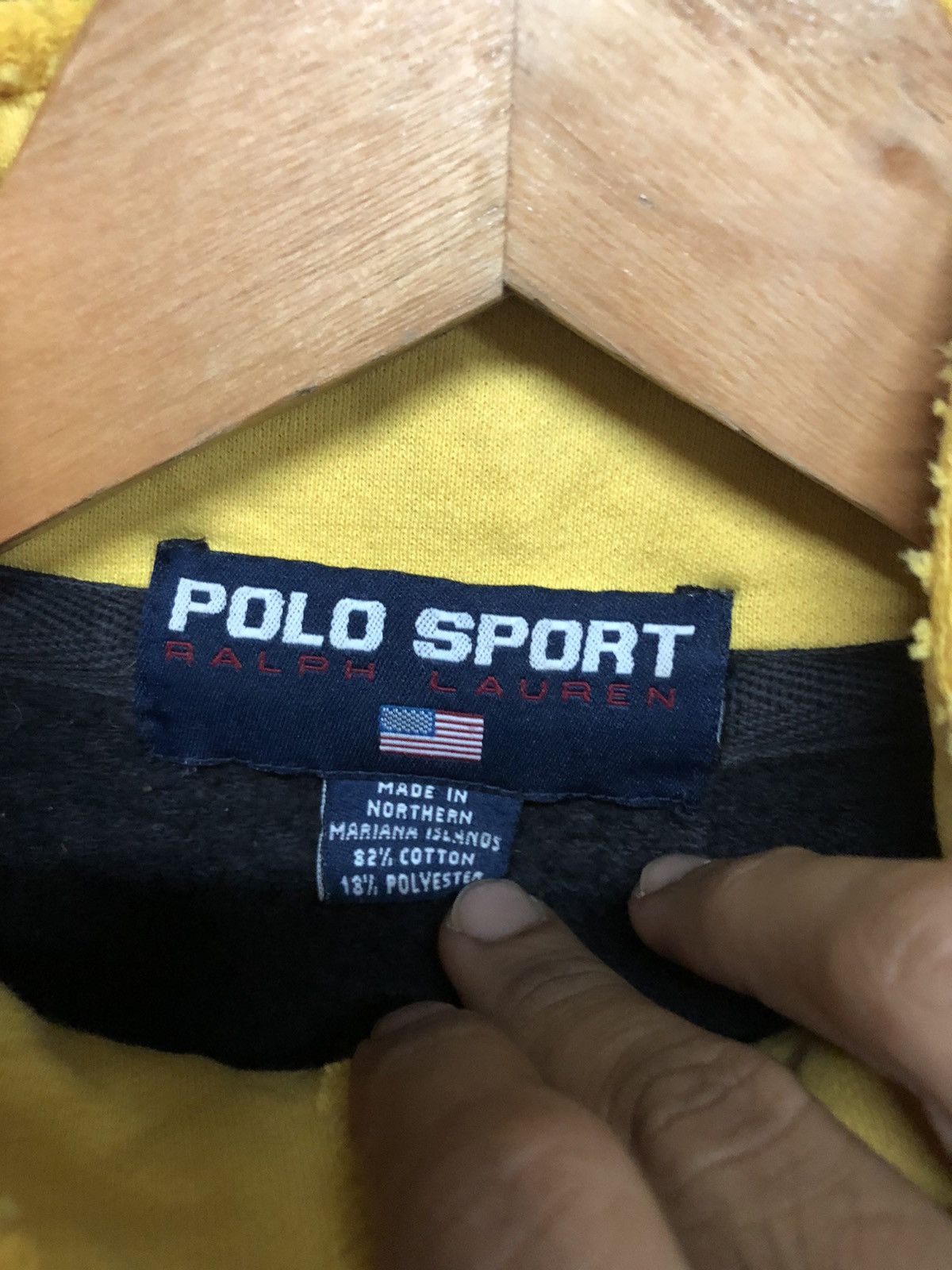 Polo Ralph Lauren - Rare Vintage 90s Polo Sport Spellout Half Zipper Sweetshirt - 12