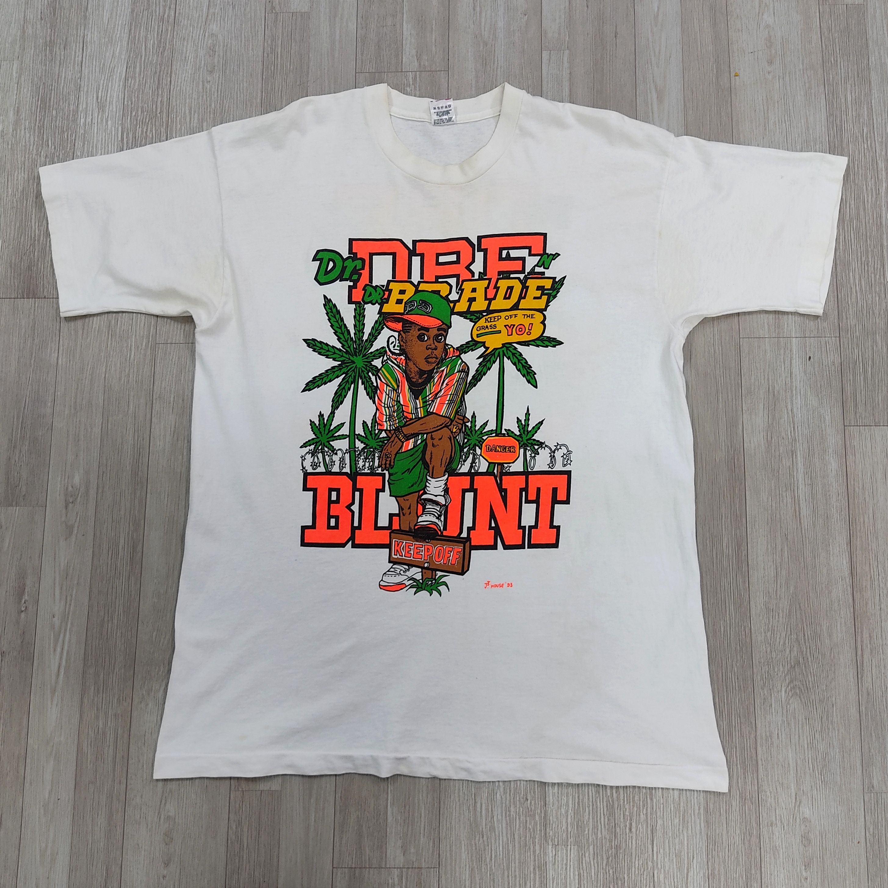 Very Rare - Vintage DR. DRE BLUNT BRADE ©J.J House 93 T-shirt - 3