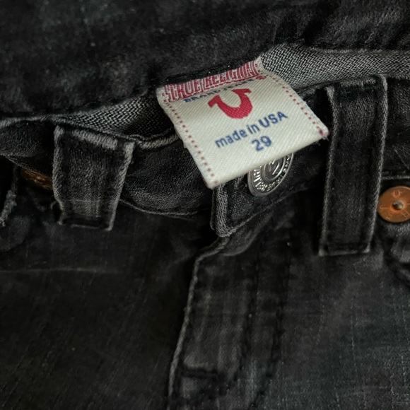 True Religion Vintage Washed Black Joey Jeans y2k - 11