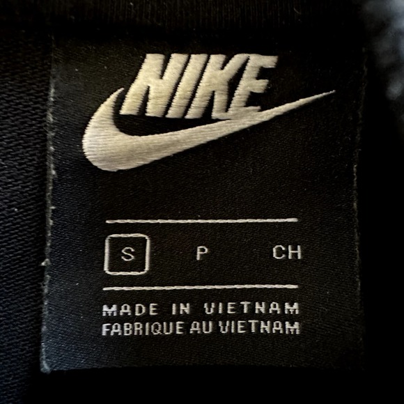 Nike Sportswear Jersey Jumpsuit Crop Wide Leg Mock Neck Embroidered Logo Black S - 6