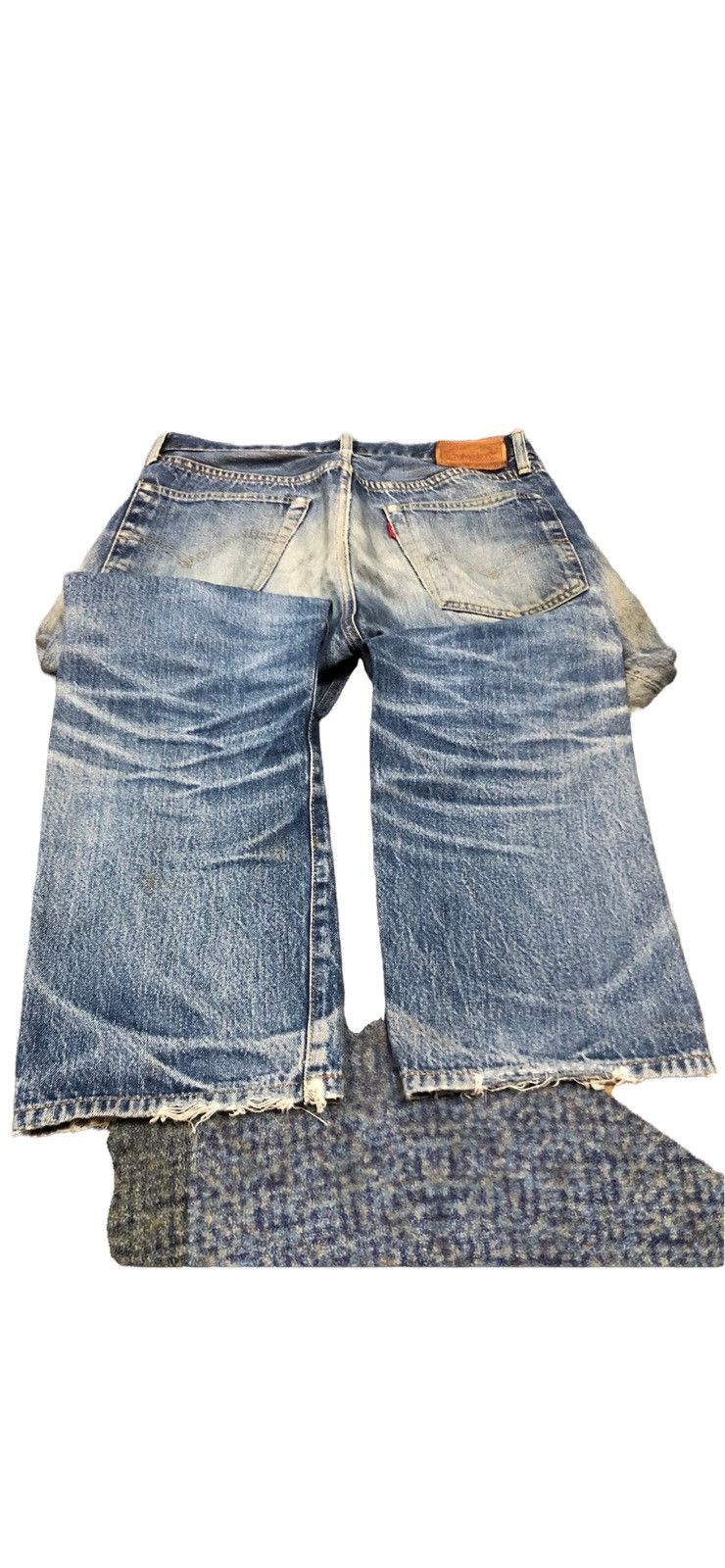 Vintage 90’s Trashed Levis 501Z XX Big E Selvedge Denim - 2