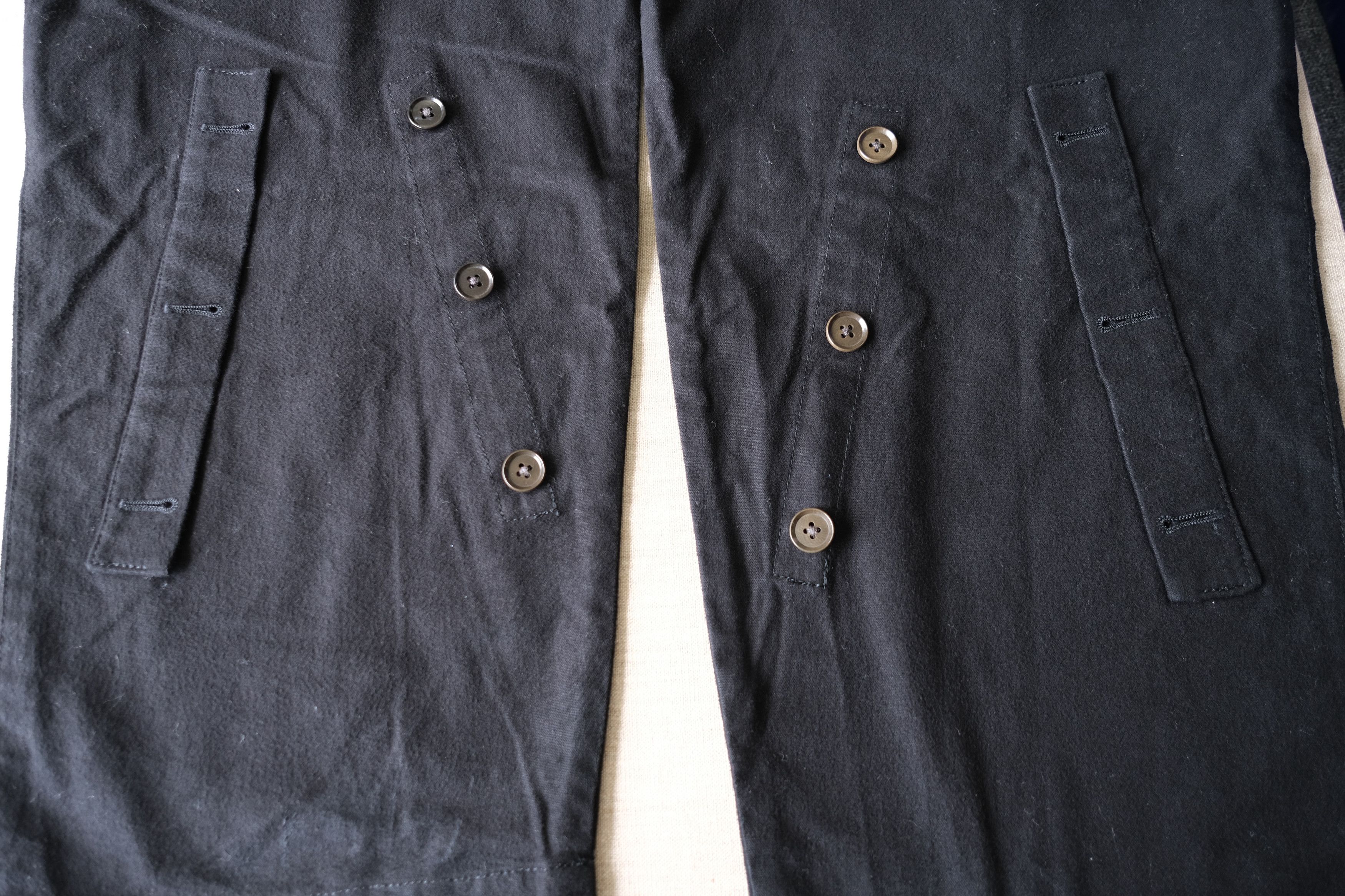 2000s Linen-Cotton Hem Button and Shadowbox Knee Pants - 6