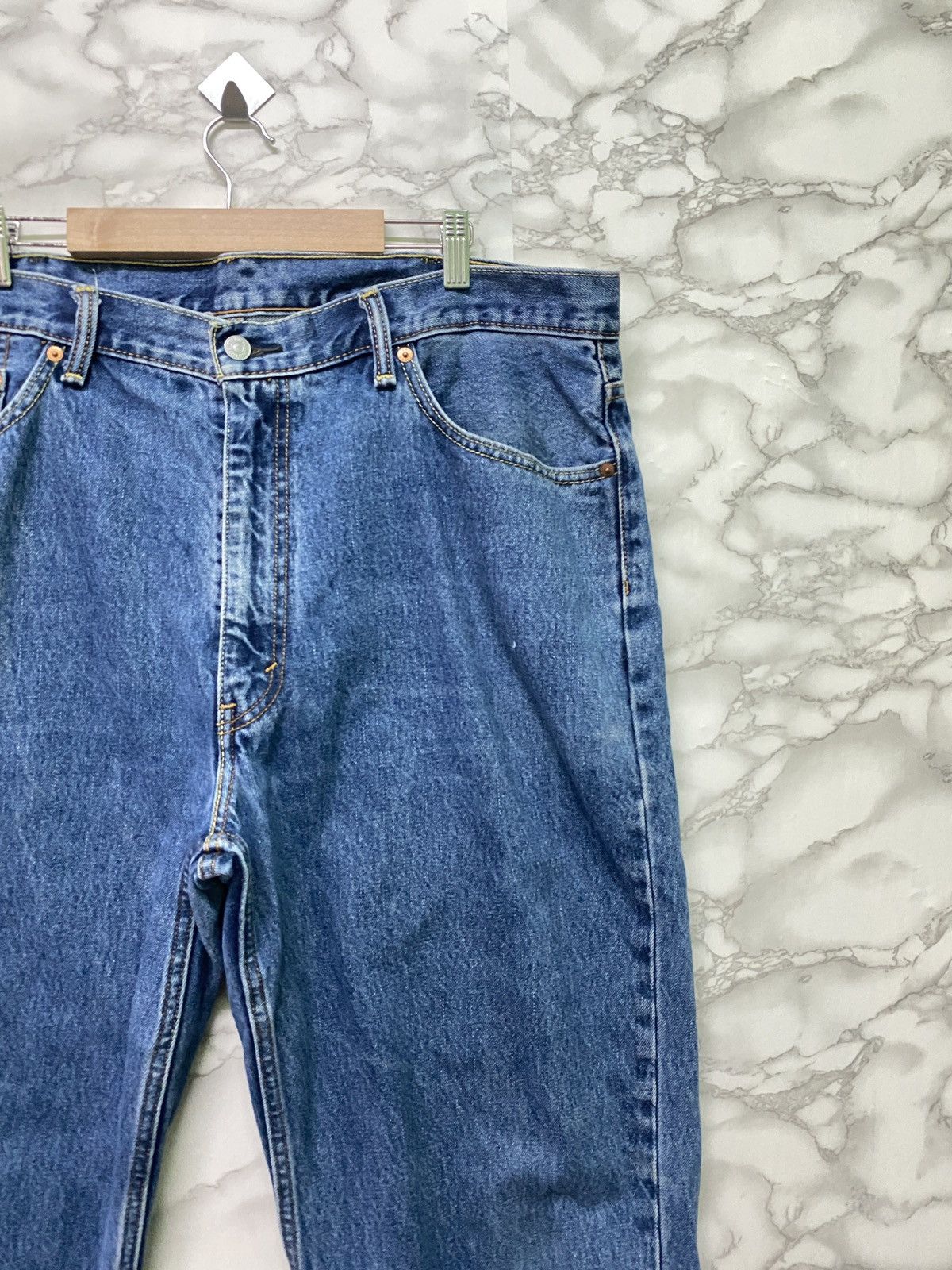 Vintage - Levi's 550 Blue Denim Distressed Jeans - L9 - 5