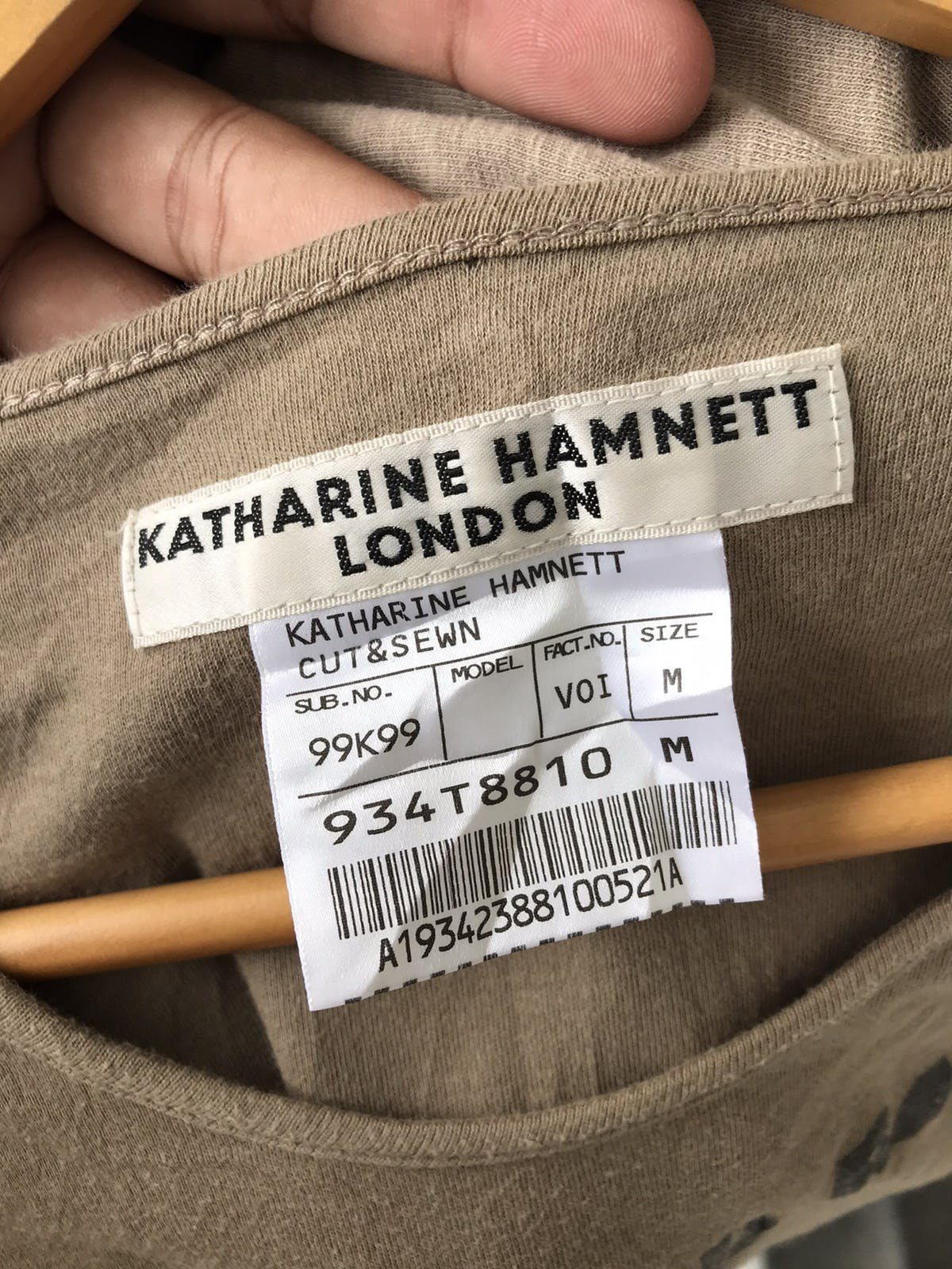 Katharine Hamnett London - Vintage Katherinne Hamnett London Stop Acid Rain tee - 8