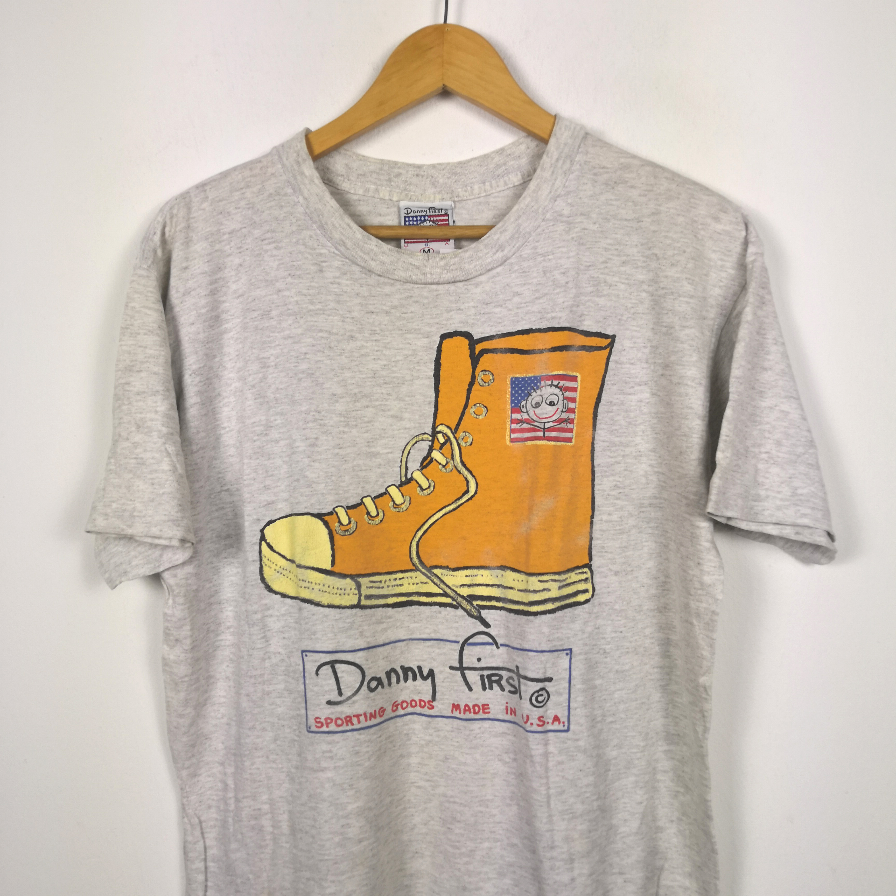 Vintage - Vintage Danny First T Shirt Shoes Like Converse Vintage Tee - 2