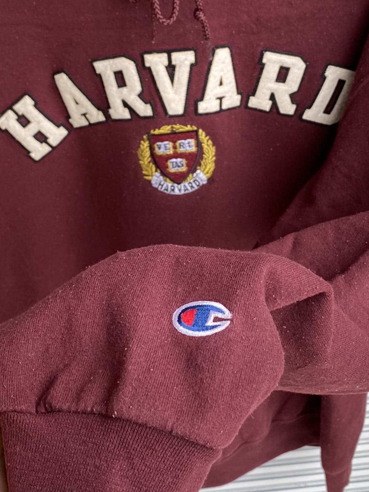 Vintage Champion Harvard University Hoodies / Reverse Weave - 4