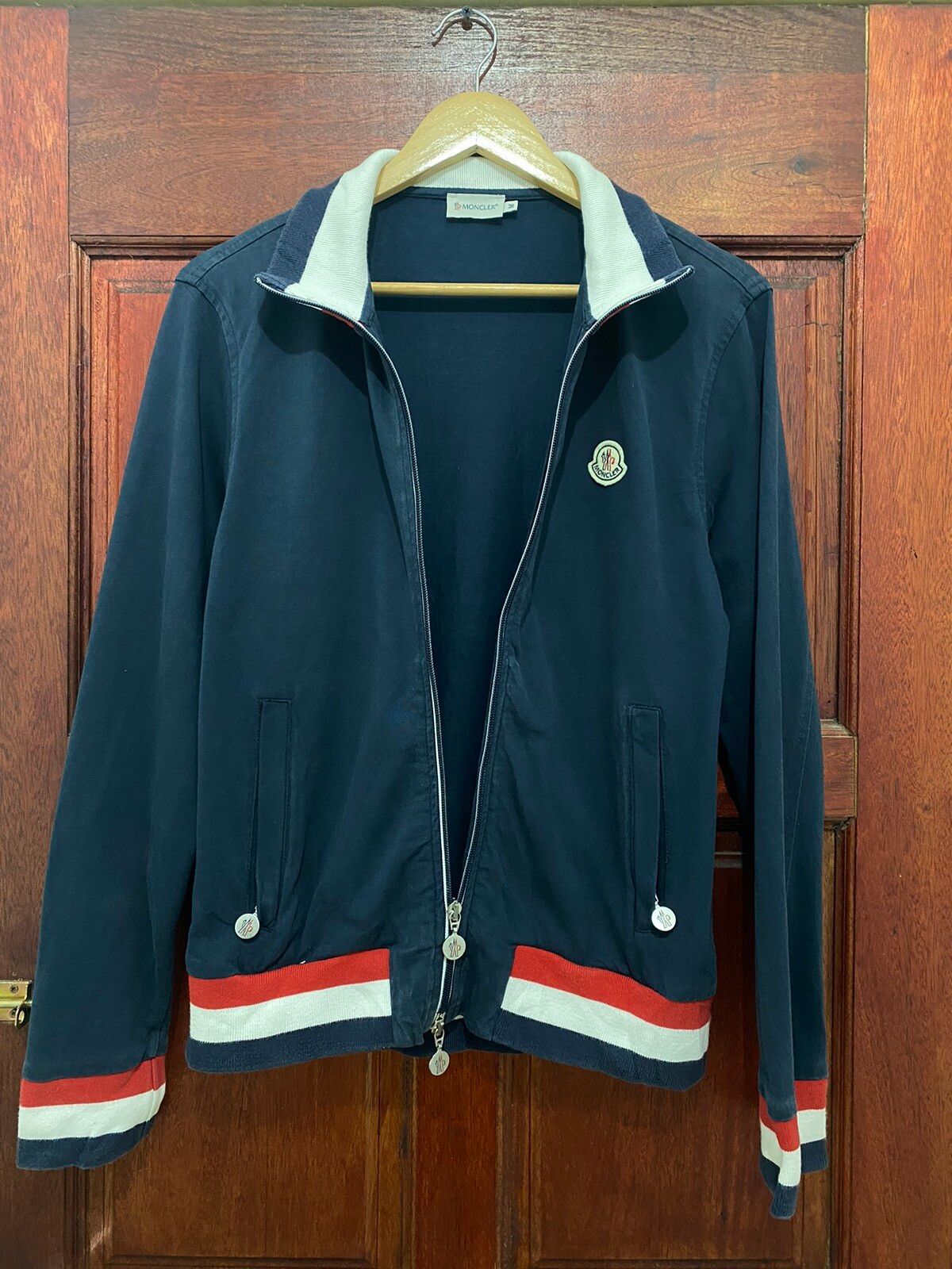Vintage Moncler Tricolour Sweater Jacket - 2
