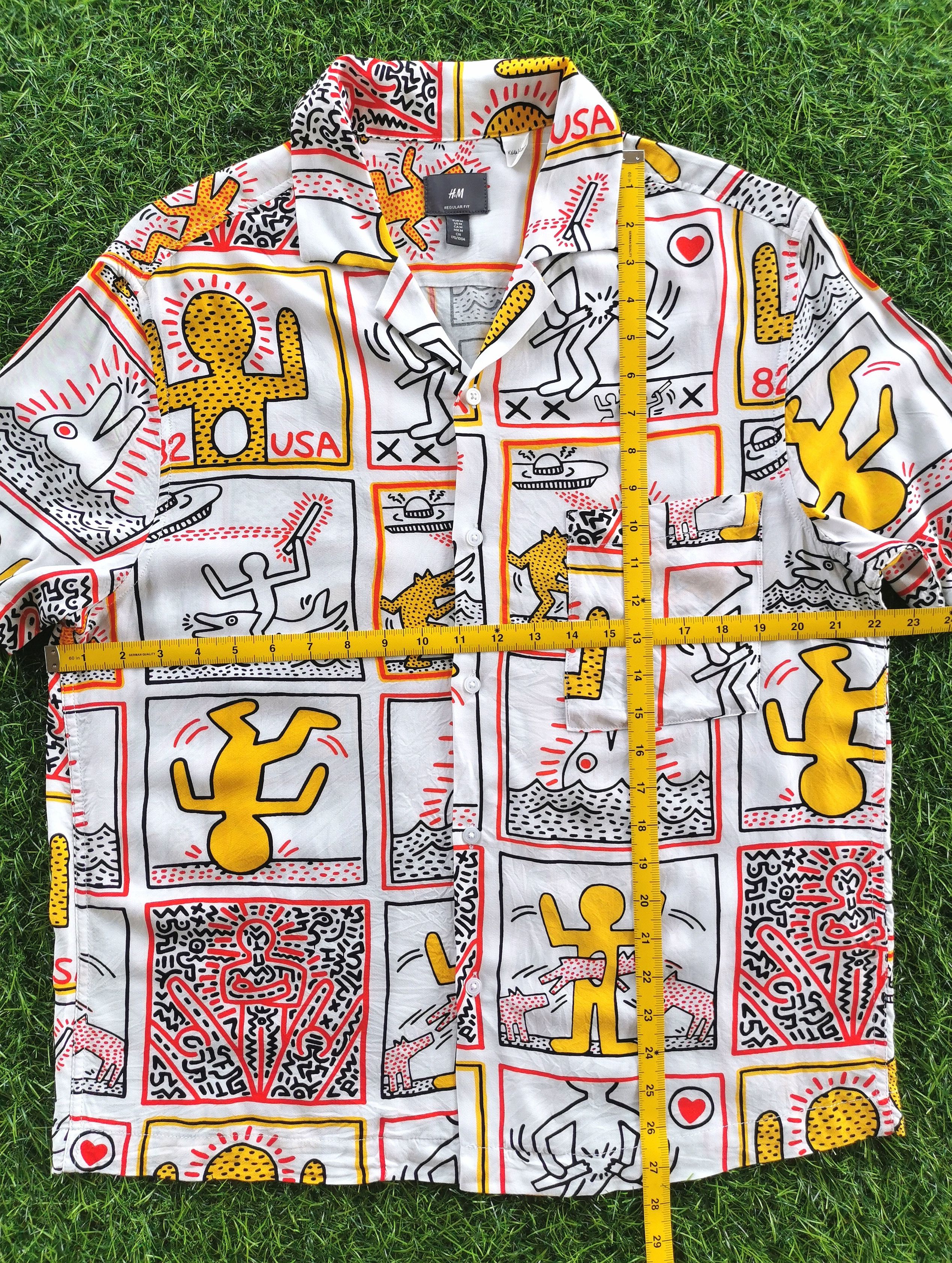 H&M - Keith Haring Rayon Open Collar Shirts - 11