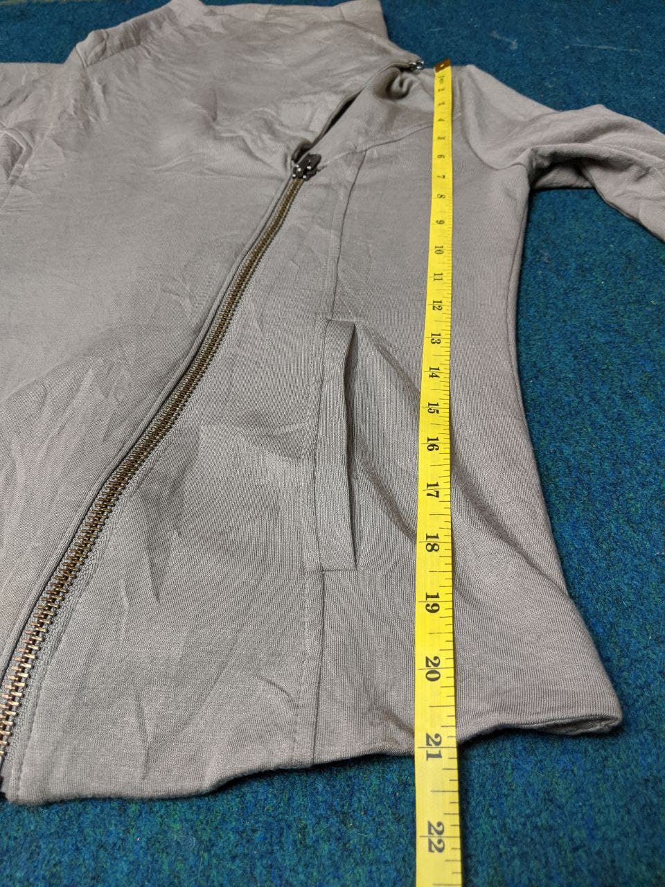 HELMUT LANG Asymmetrical zip sweatshirt jacket - 15