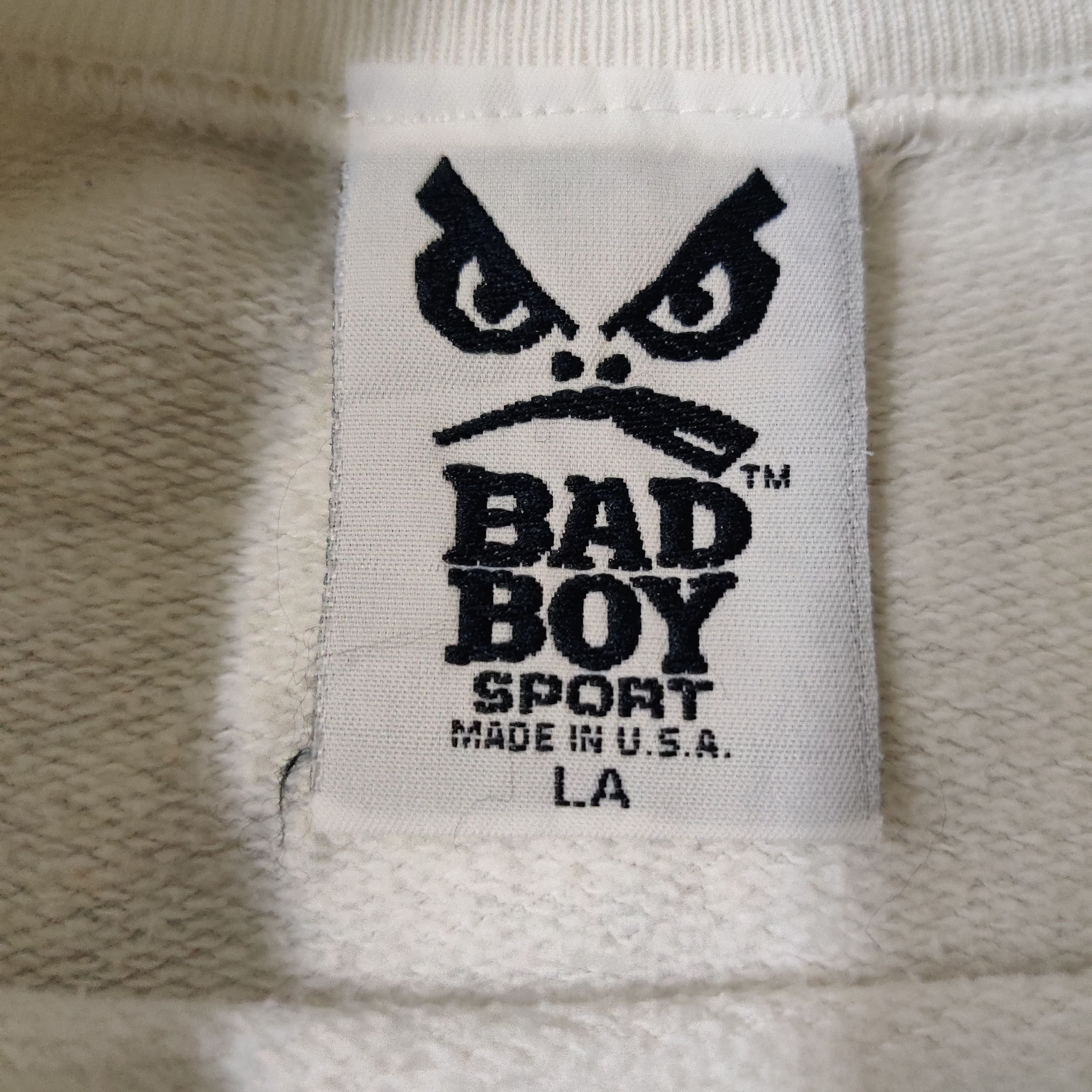 Vintage Bad Boy Crewneck Sweatshirt Big Angry Face - 5
