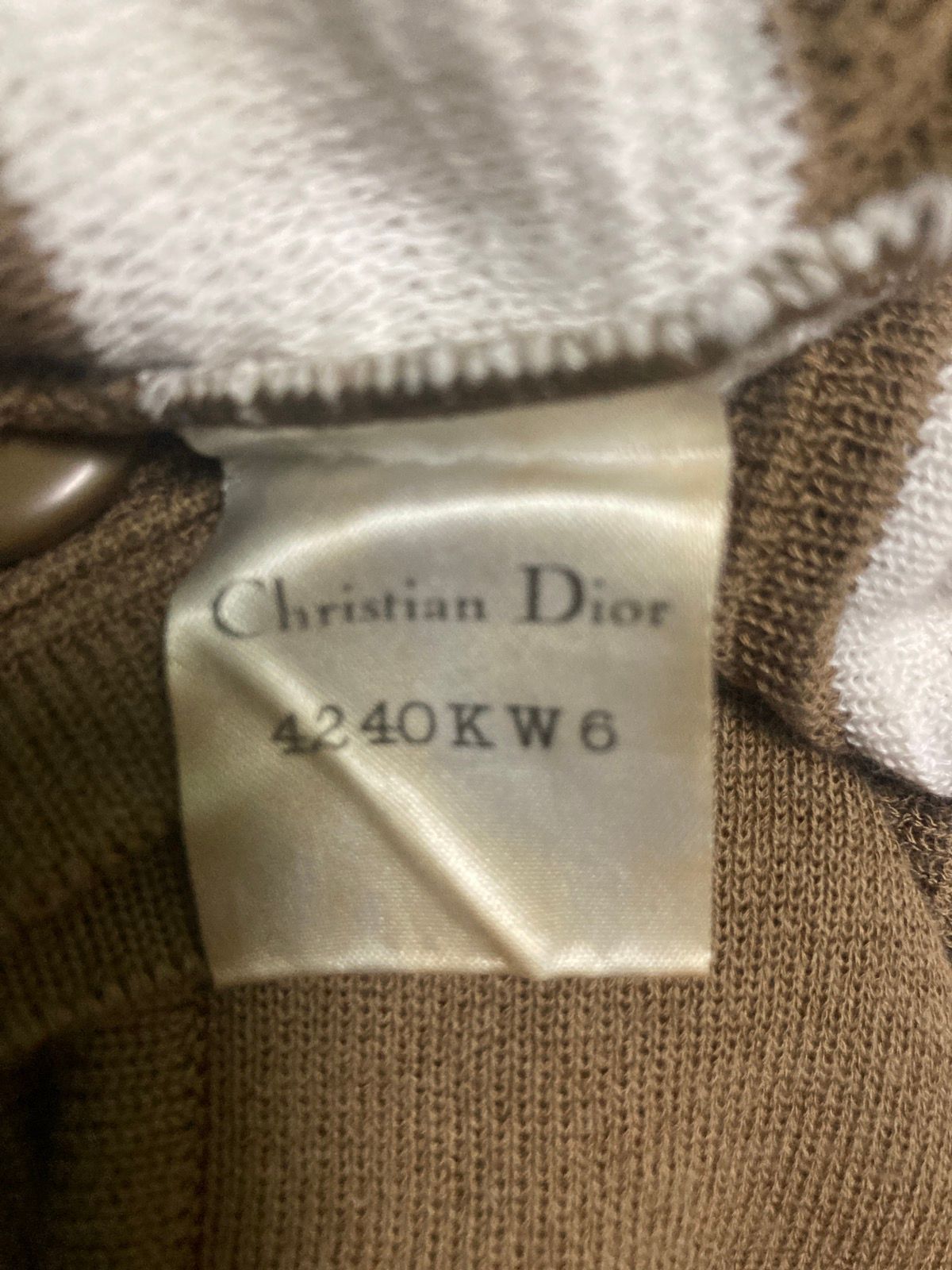 Vintage Cristian Dior Brown Knitwear Size M - 6