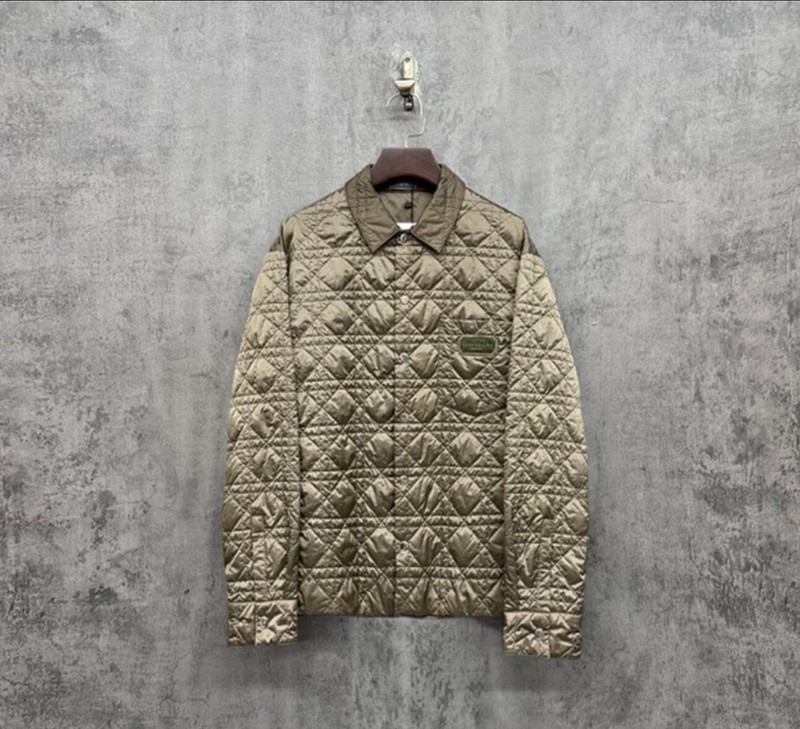 Dior embroidered logo cannage print all-over cotton jacket - 1