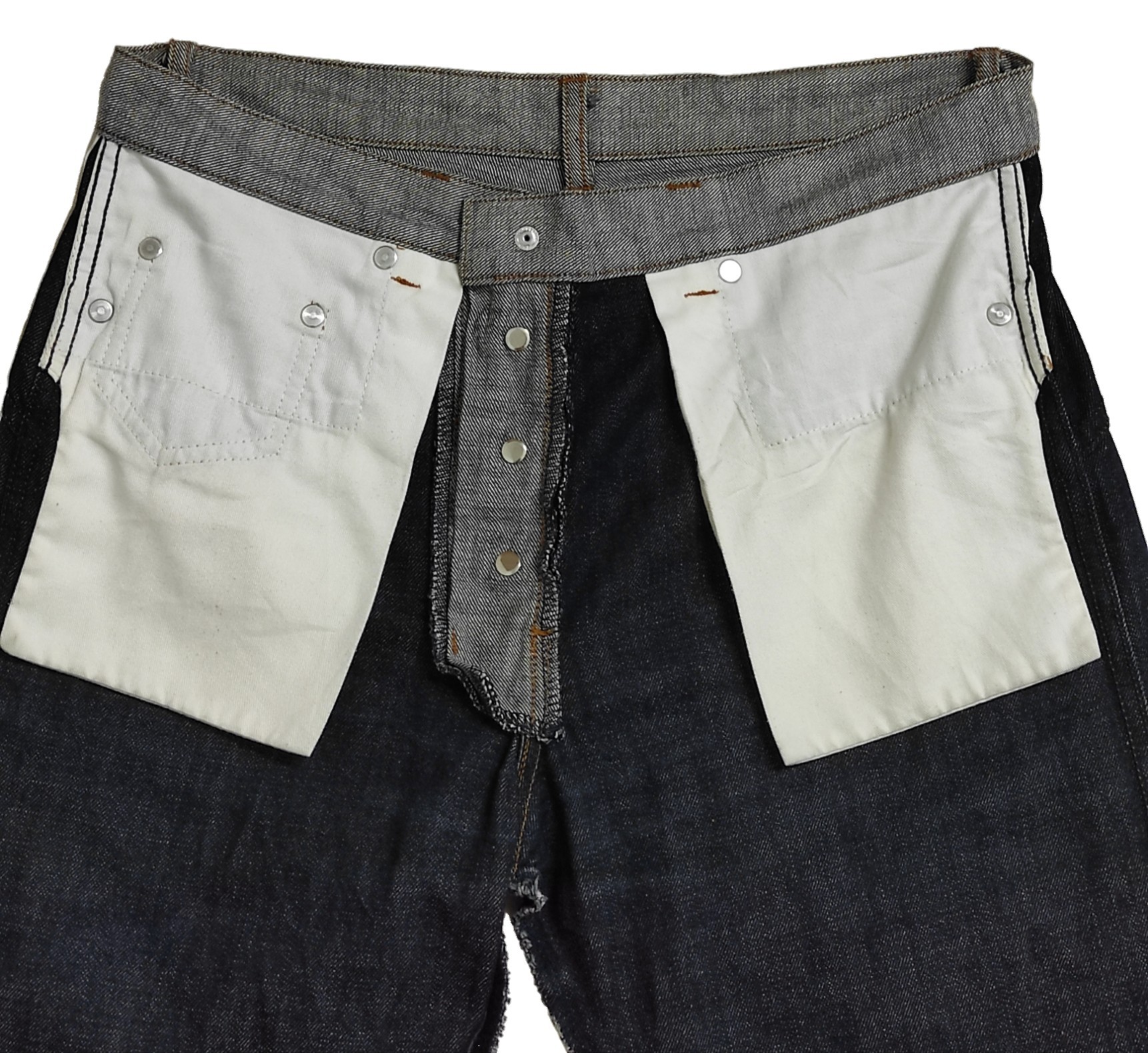 A.P.C Rue De Fleurus Paris ete 1990 Reverse Denim pants - 9