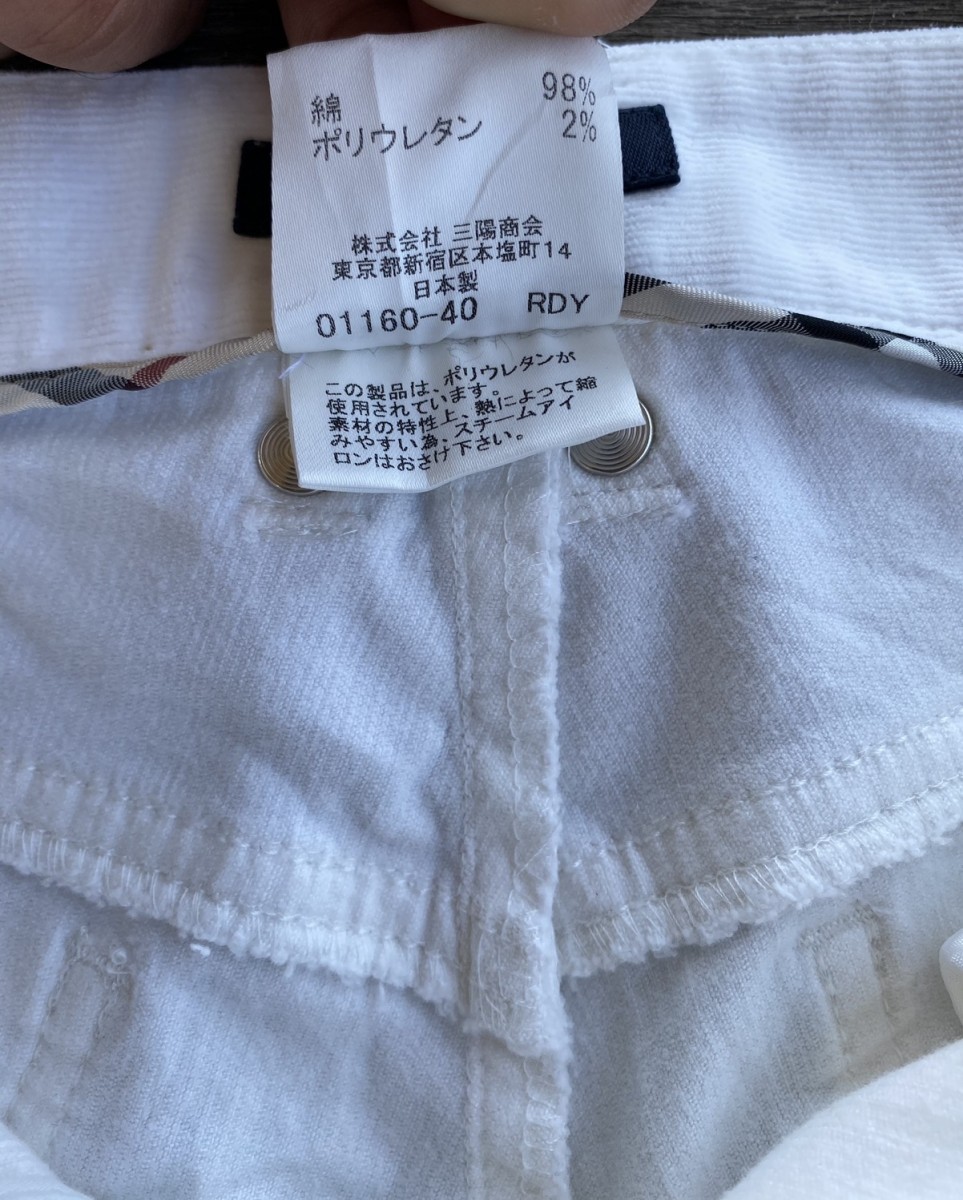 Burberry London Denim Corduroy Pants Made in Japan - 17