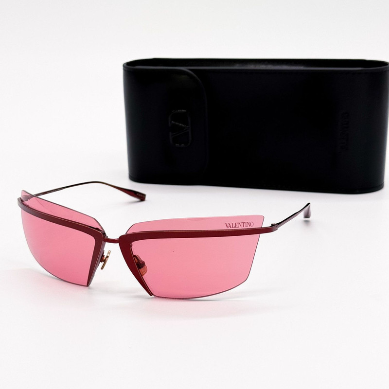 NEW VALENTINO SUNGLASSES WOMEN RED V-LURE VLS-130B EYEWEAR - 1