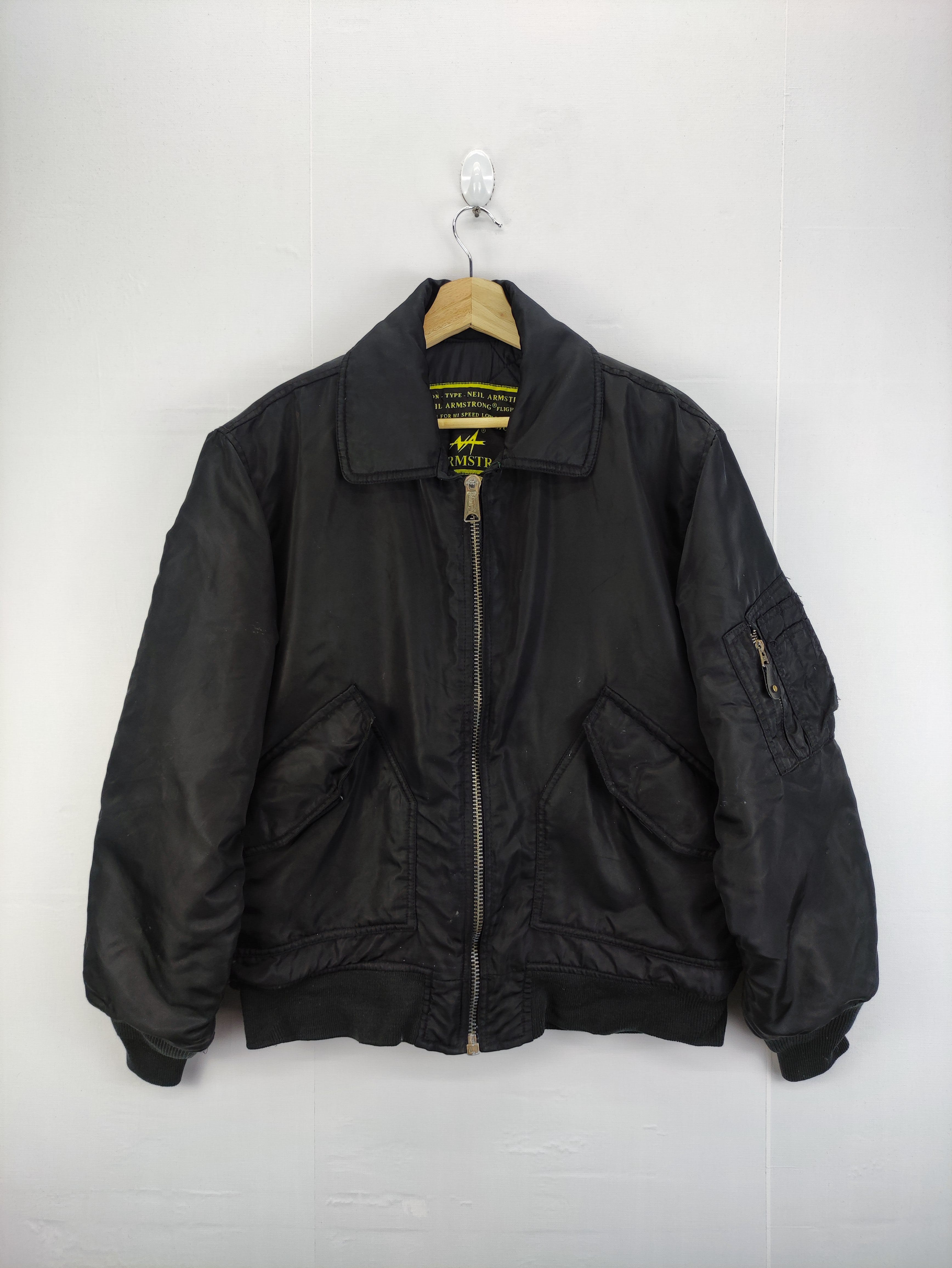 Vintage Neil Armstrong Bomber Zipper Jacket - 1