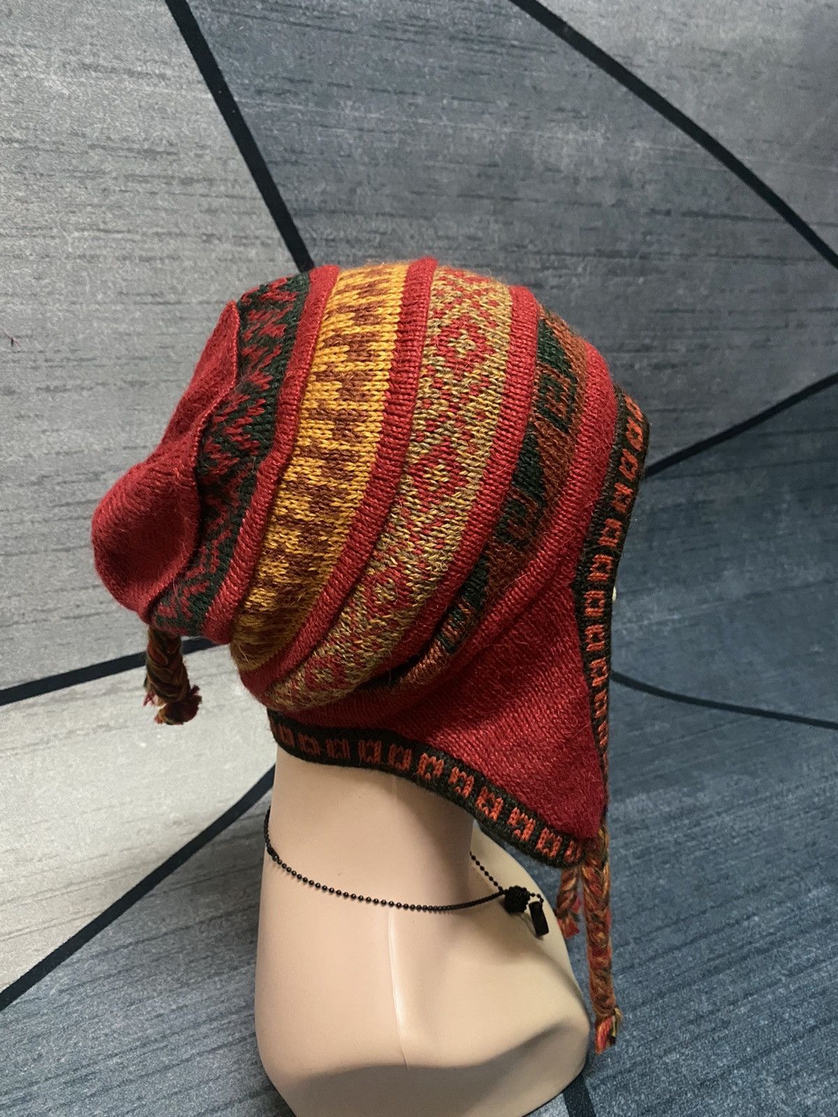 Unknown Trapper Native Design Beanie Hat - 1