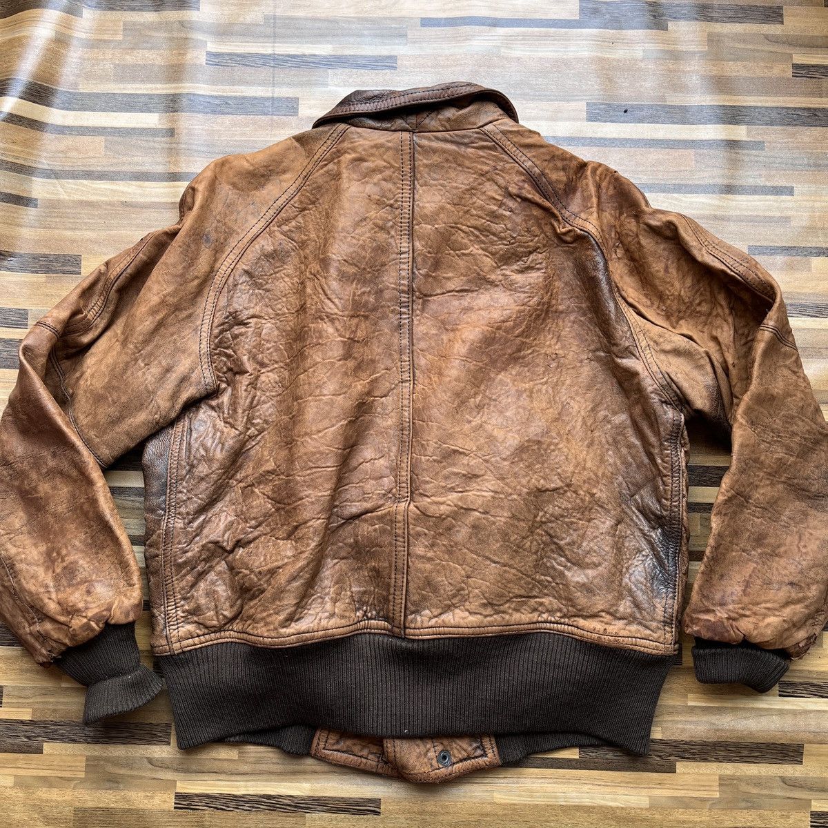 Barbiche Men's Bigi Genuine Leather Vintage 80s Japan - 17