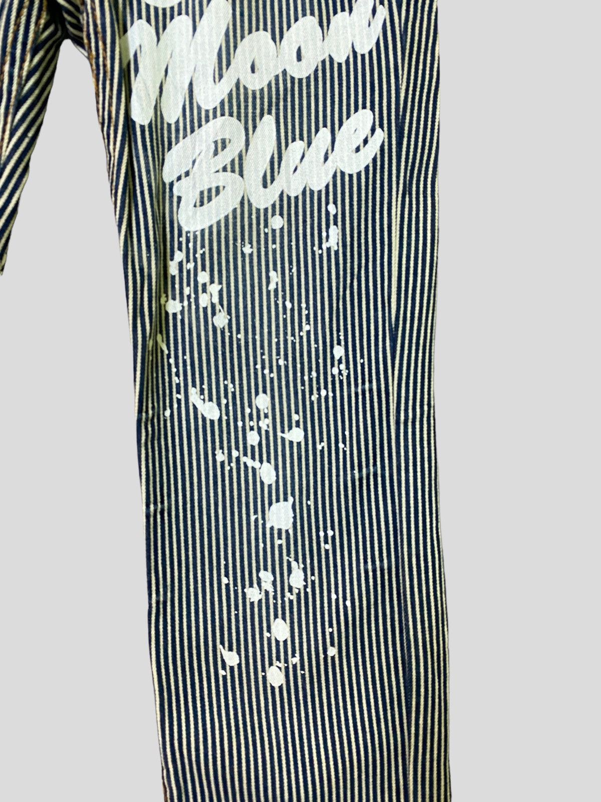 Vintage BLUE MOON BLUE Printed Paint Splash Low Rise Denim - 9