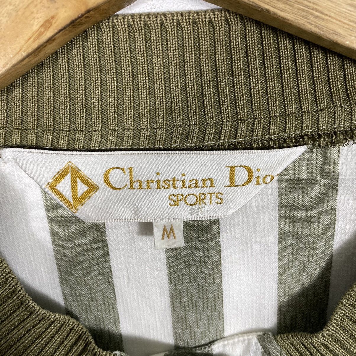 Vintage 80s Christian Dior Sports Strip Light Jacket Button - 6