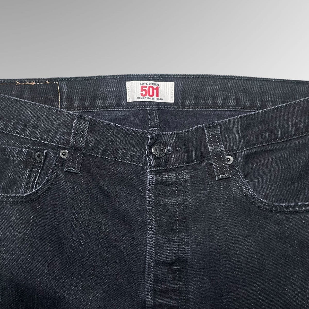 Levi’s 501 Faded Black Denim Jeans 🪨 - 5