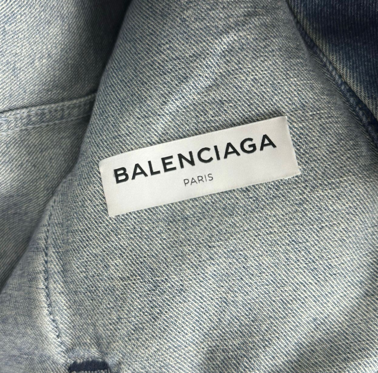 Balenciaga Bat Collar Denim Jacket - 4