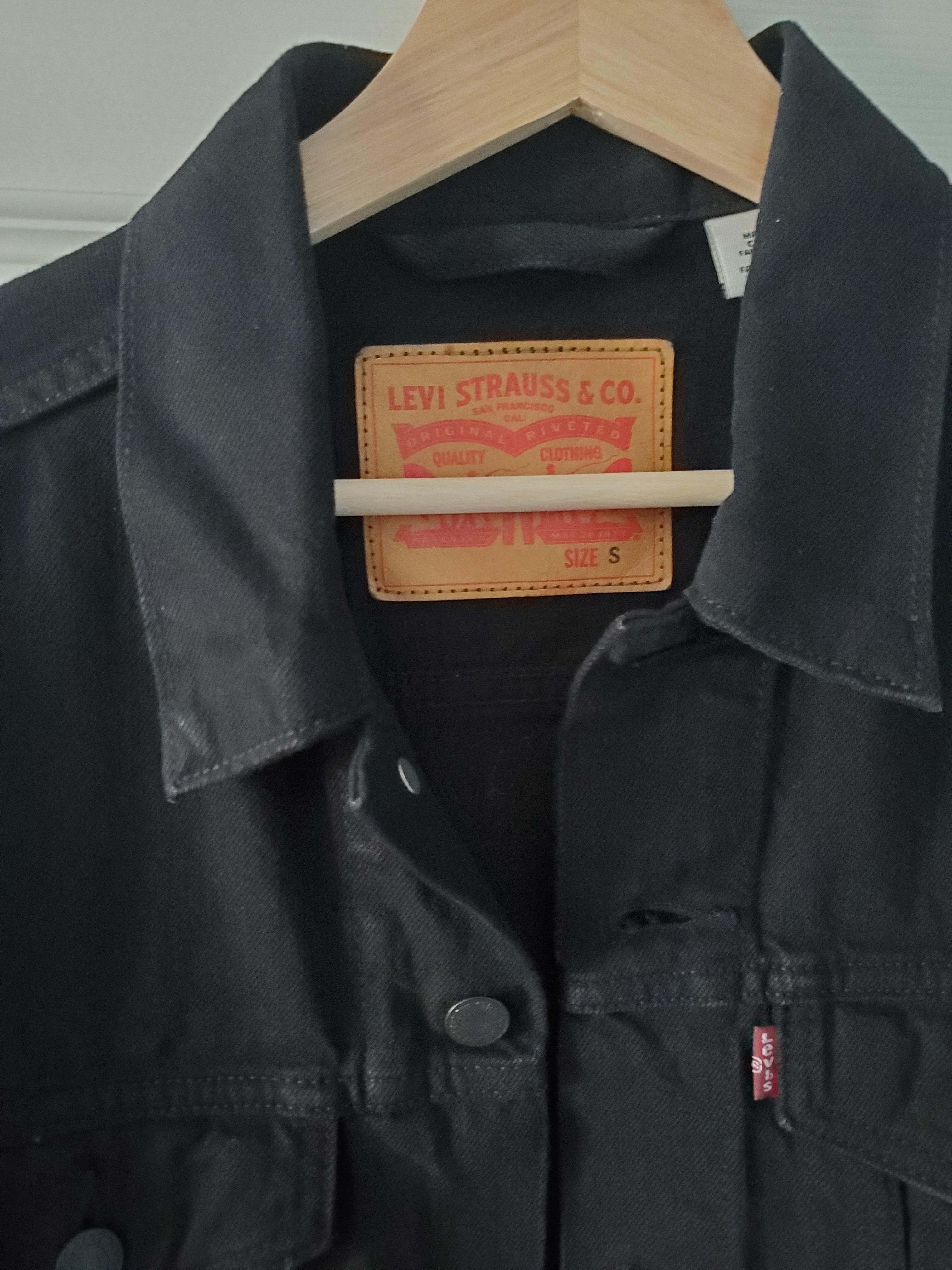 Black Denim Trucker Jacket - 3