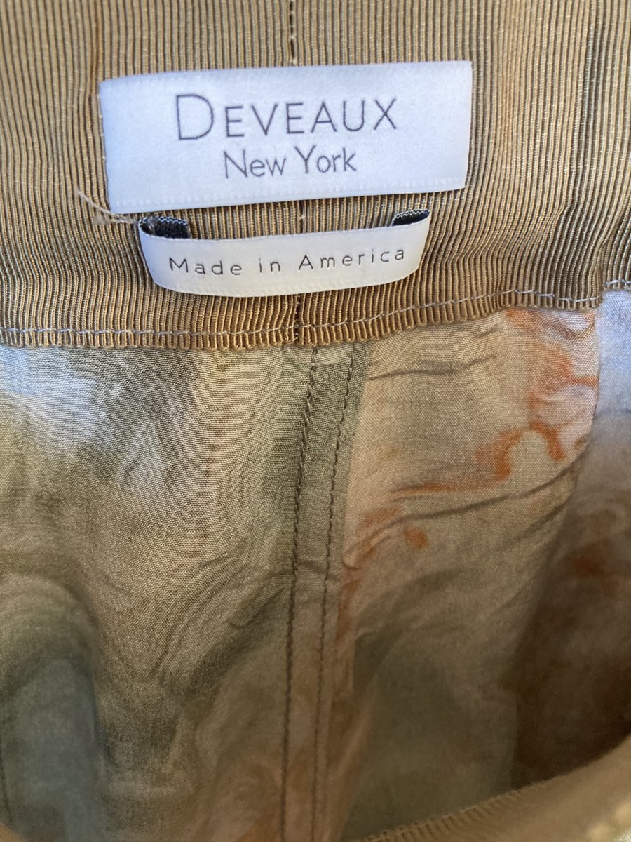 Deveaux - Marble-print Green Silk Shorts - 5