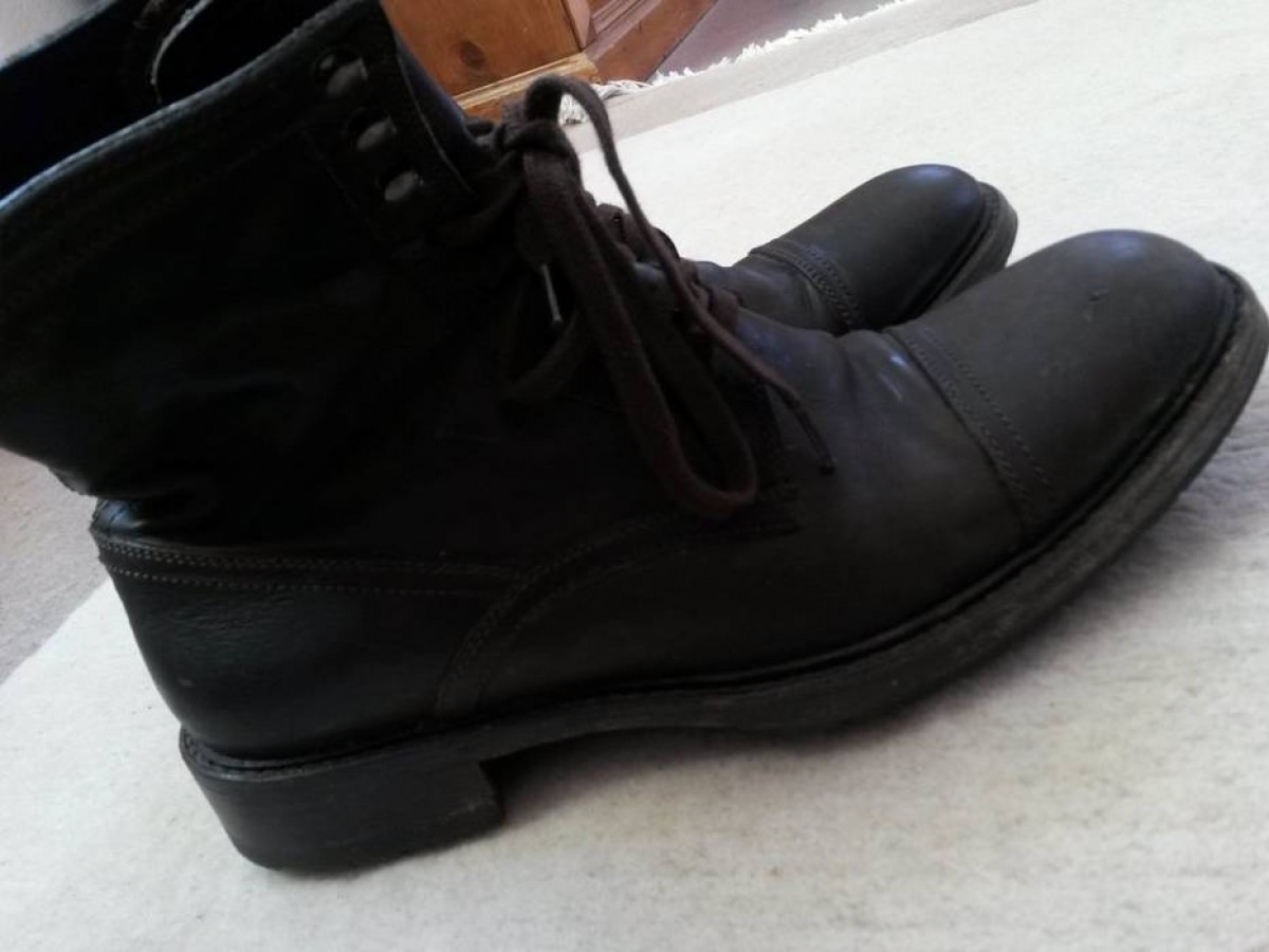 N.D.C. Made By Hand - Handmade Italian Brown Leather Boots EU40 - 11