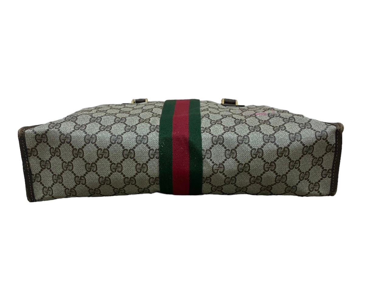Vtg🔥Authentic Gucci GG Canvas Web Sherry Line Handbag - 7