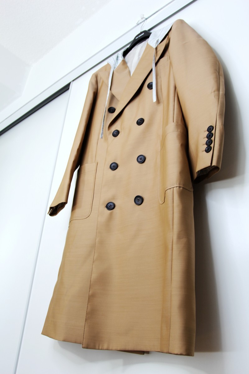 BNWT SS20 LANVIN WOOL SILK BLEND HOODED COAT 48 - 9